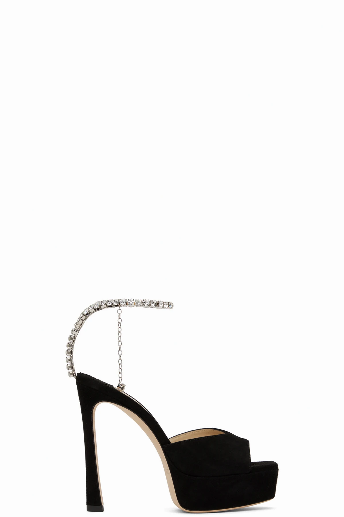 Black Saeda Platform 125 Heeled Sandals