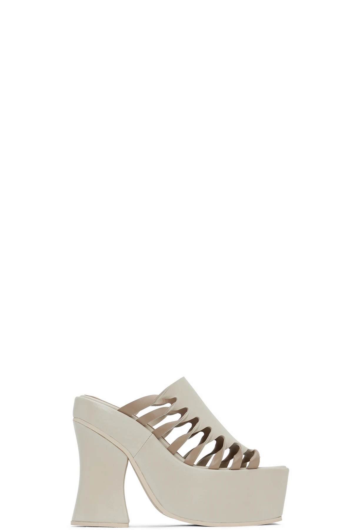 Off-White Twist Strap Platform Mules