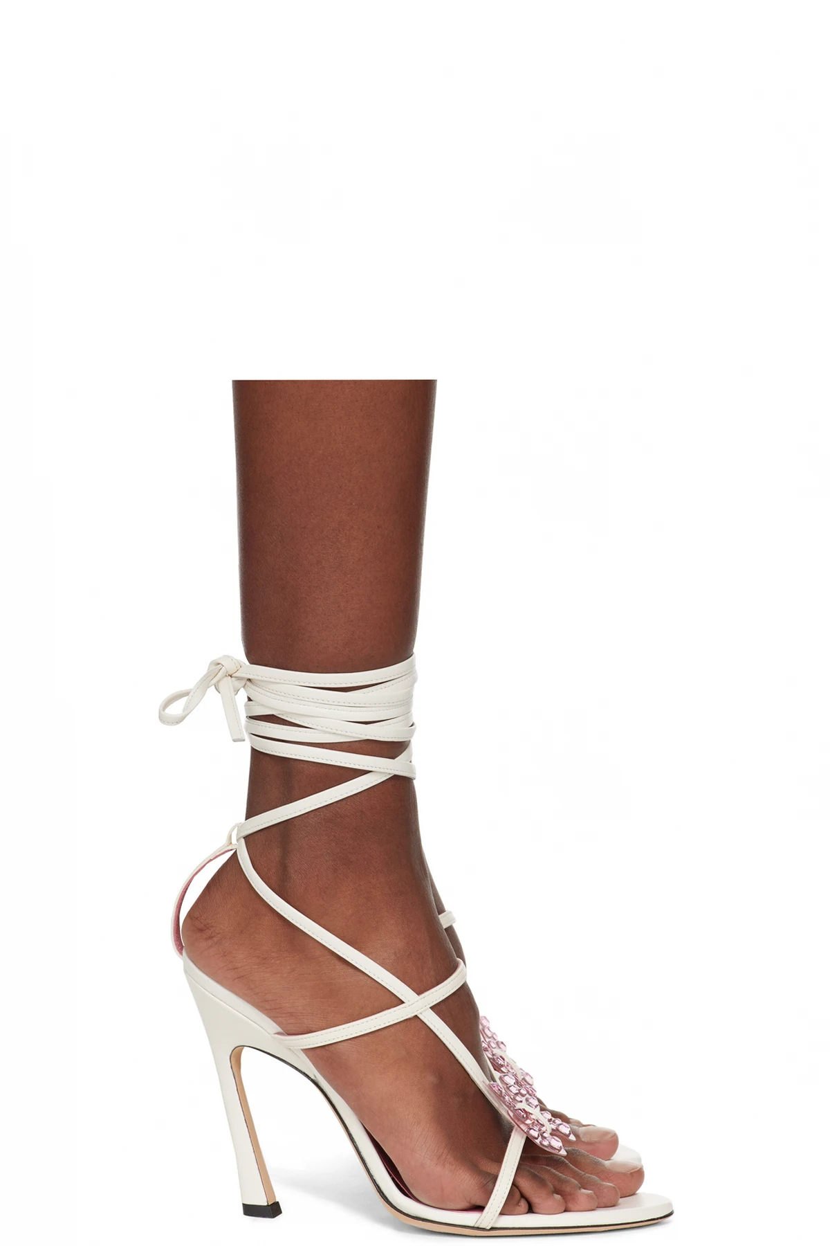 SSENSE Exclusive White Butterfly '105 Heeled Sandals