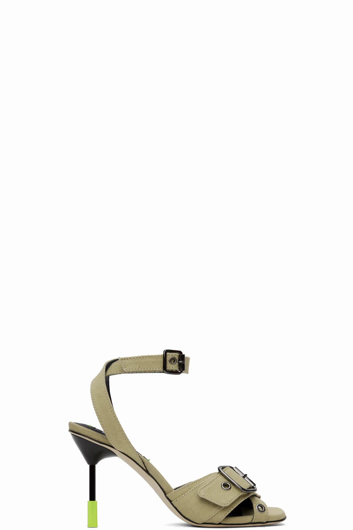 Beige 'Iconic MSGM' Heeled Sandals