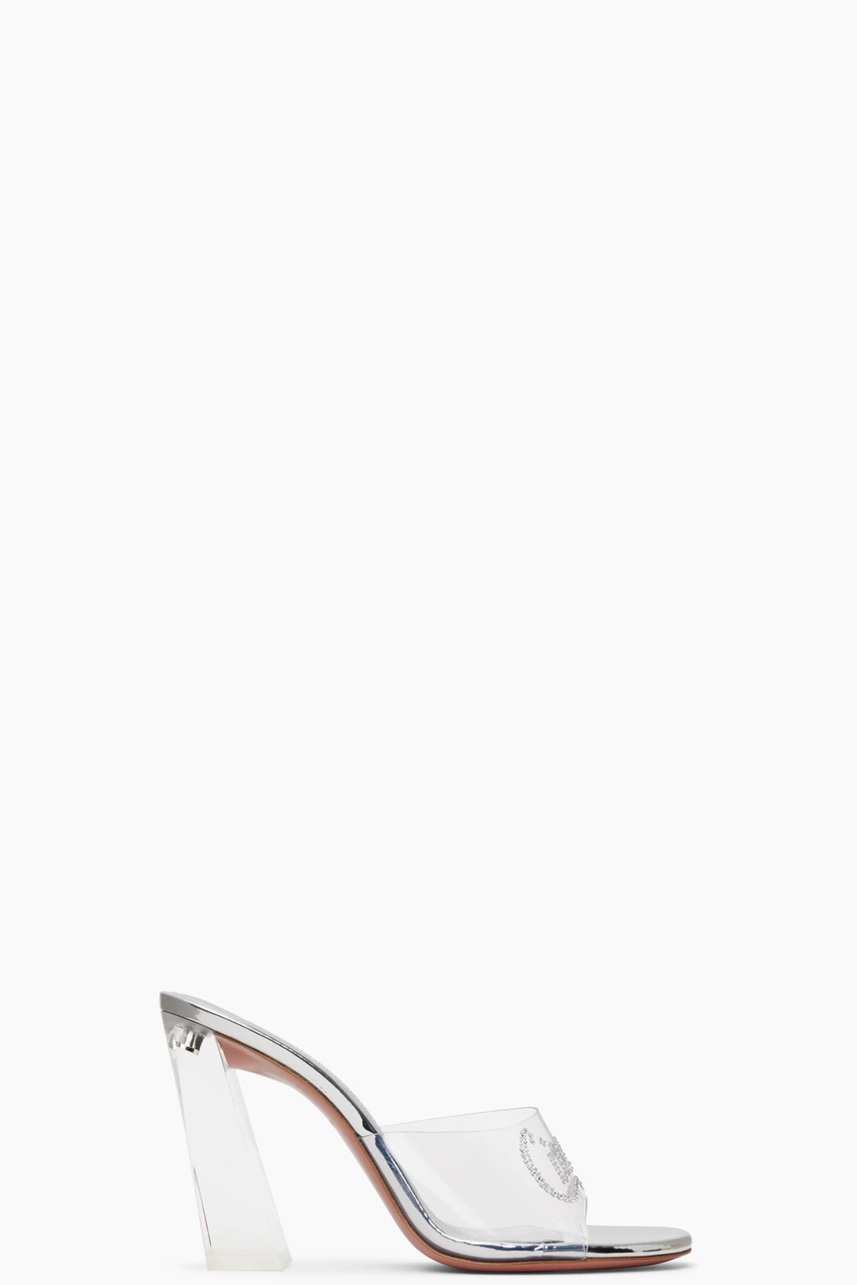 Transparent 'Bella' Glass Heeled Sandals