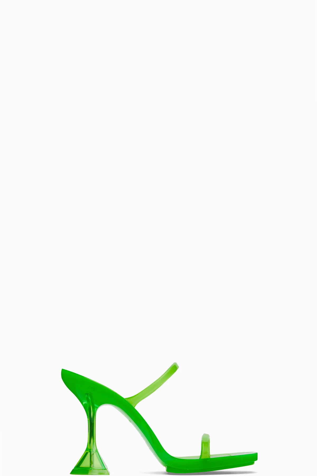 Green Brito Slipper Heeled Sandals