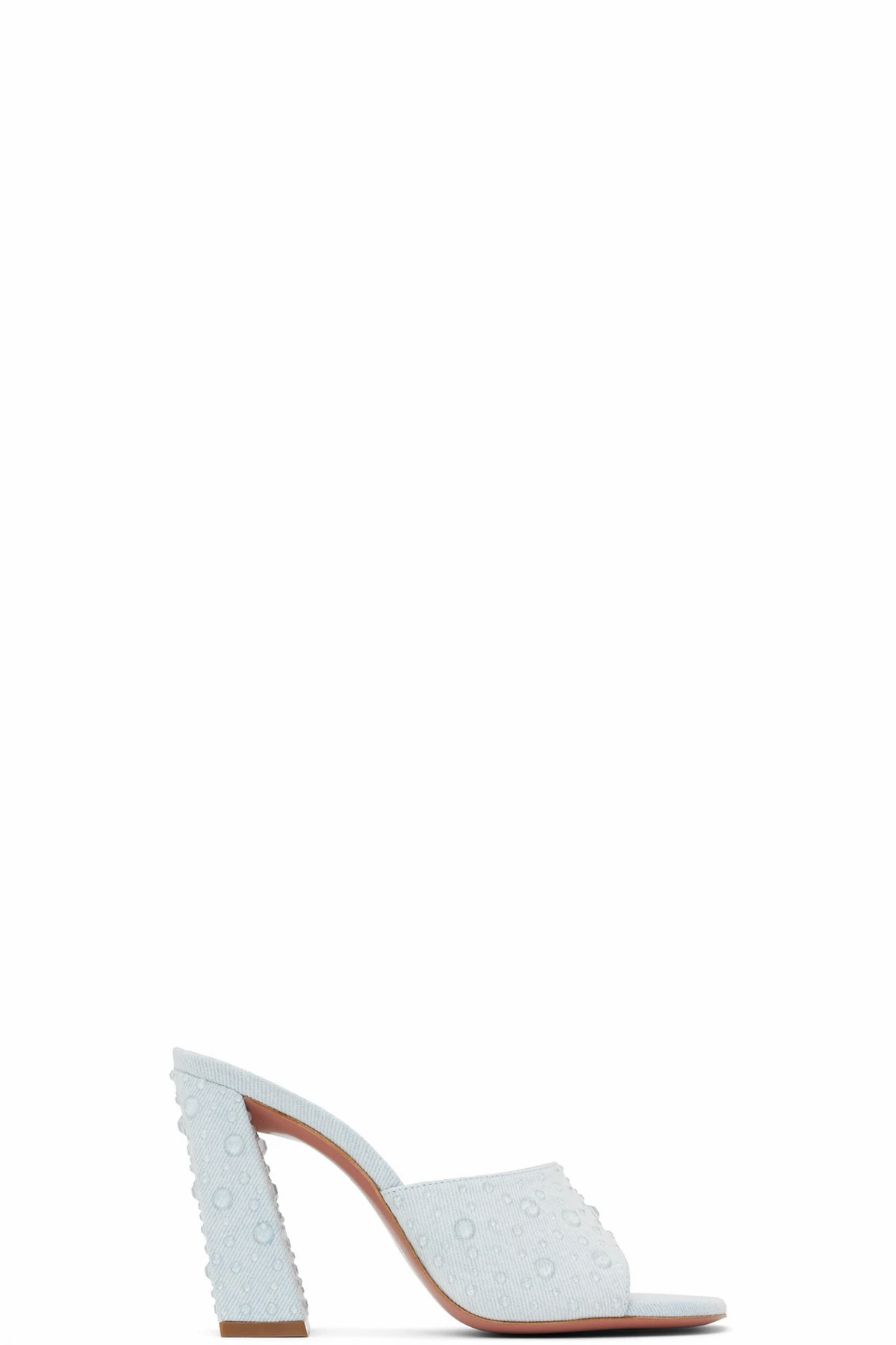 Blue Brigitte Crystal Heeled Sandals