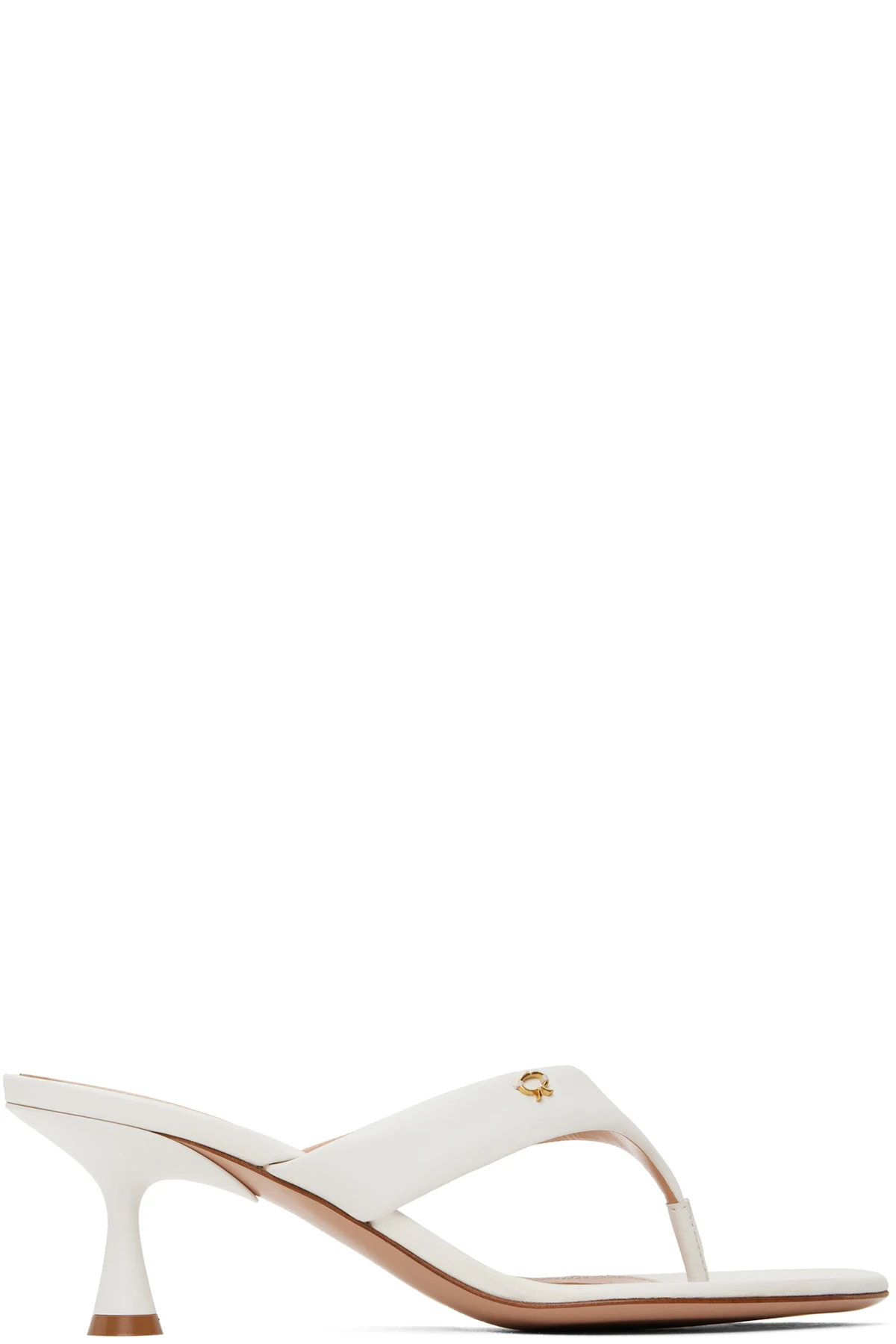 White Ascent Thong 55 Heeled Sandals