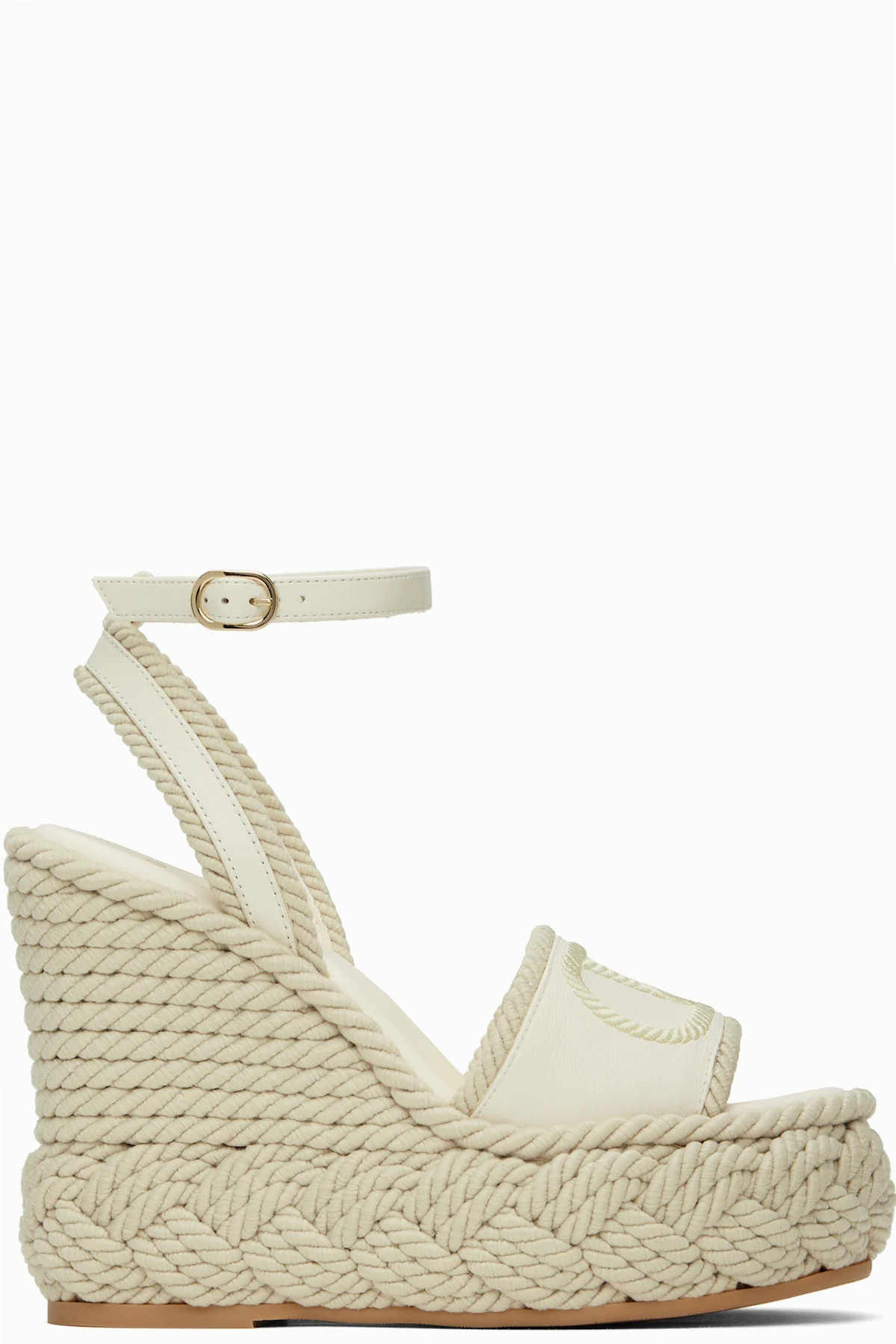 Off-White VLogo Torchon Wedge Sandals