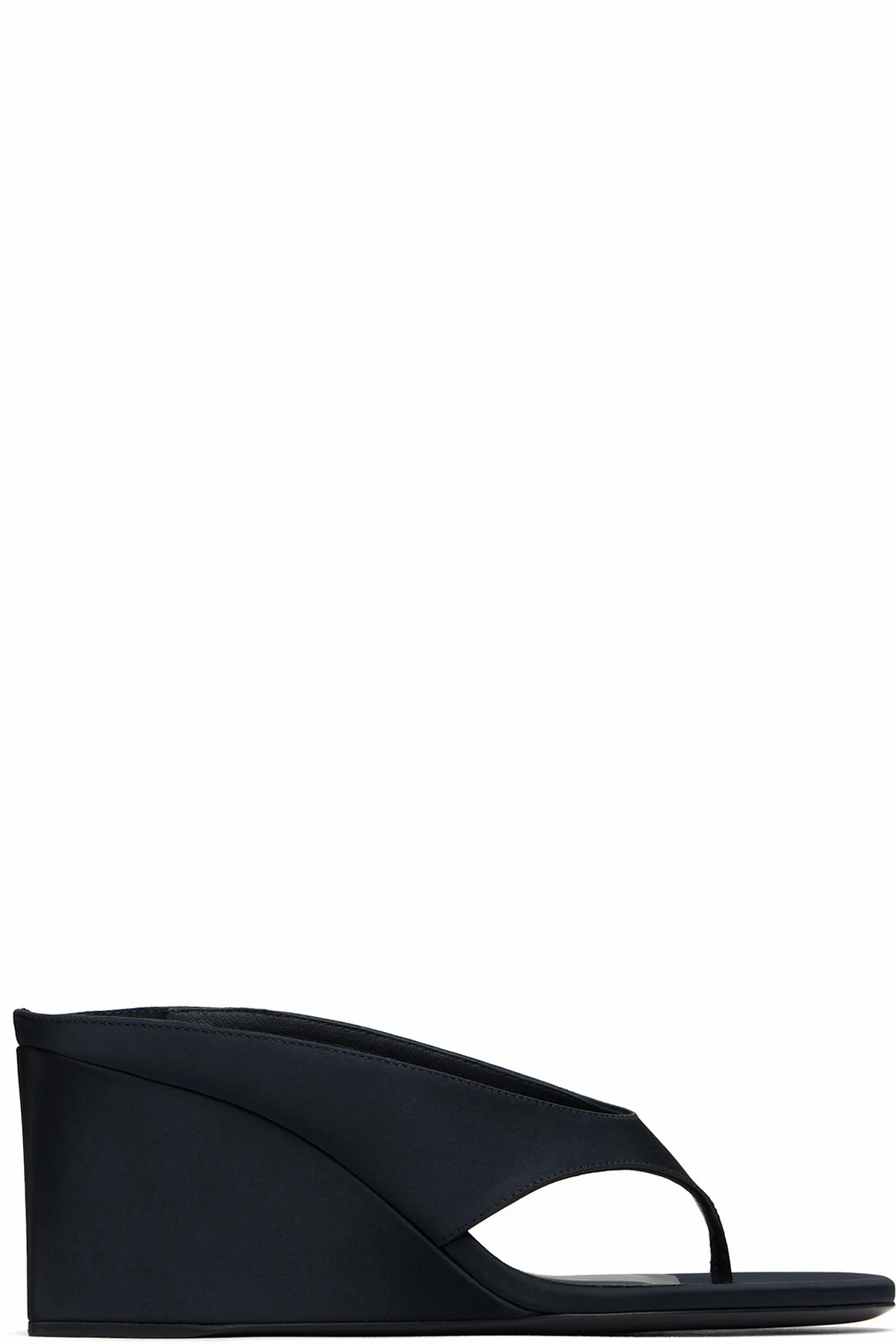 Black Cube Thong Mules
