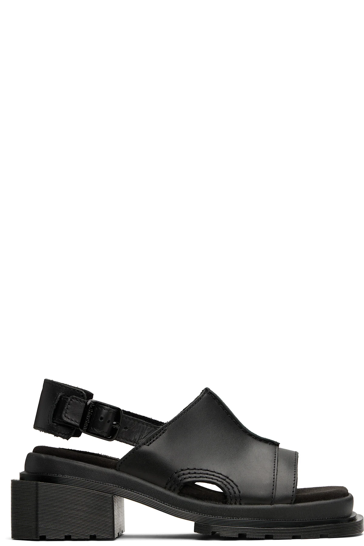 Black Maybole Open Toe Mules