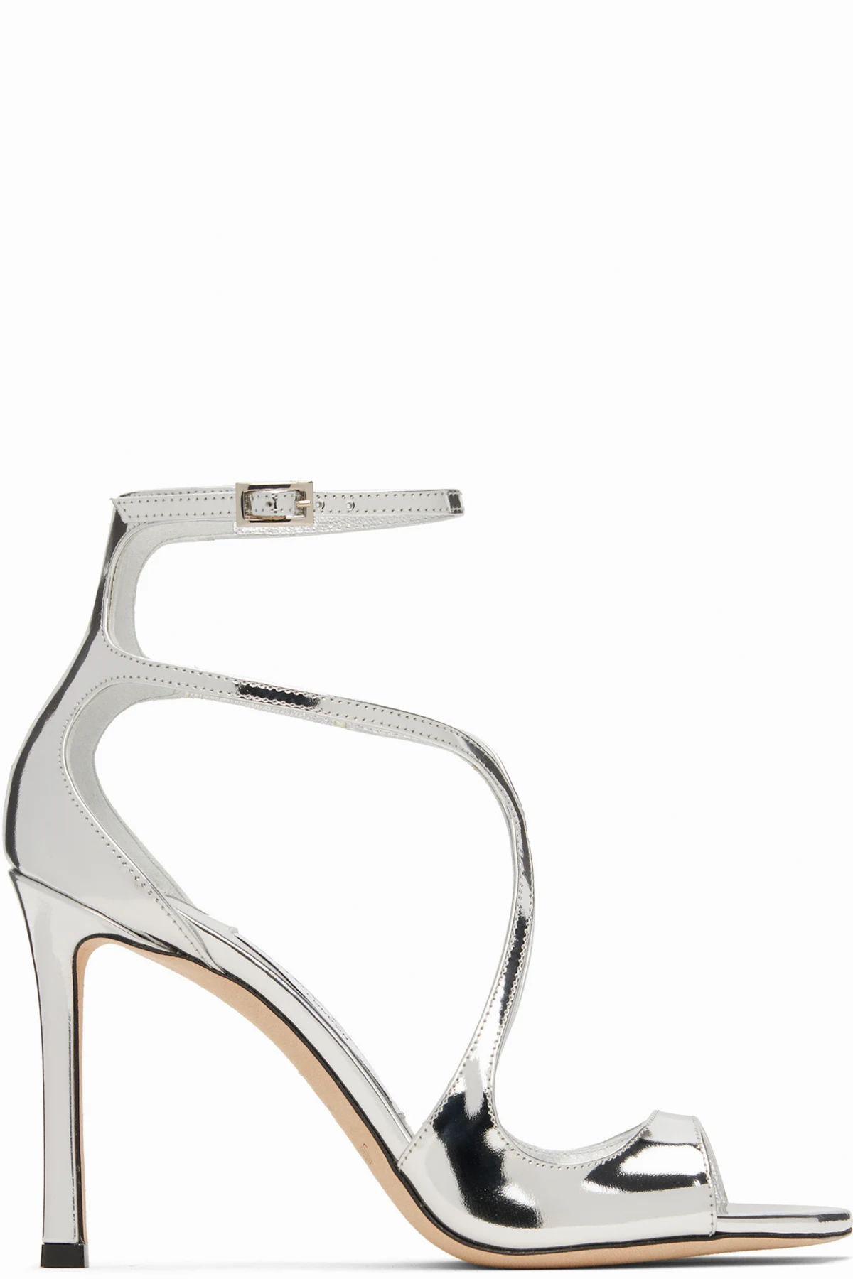Silver Azia 95 Heeled Sandals