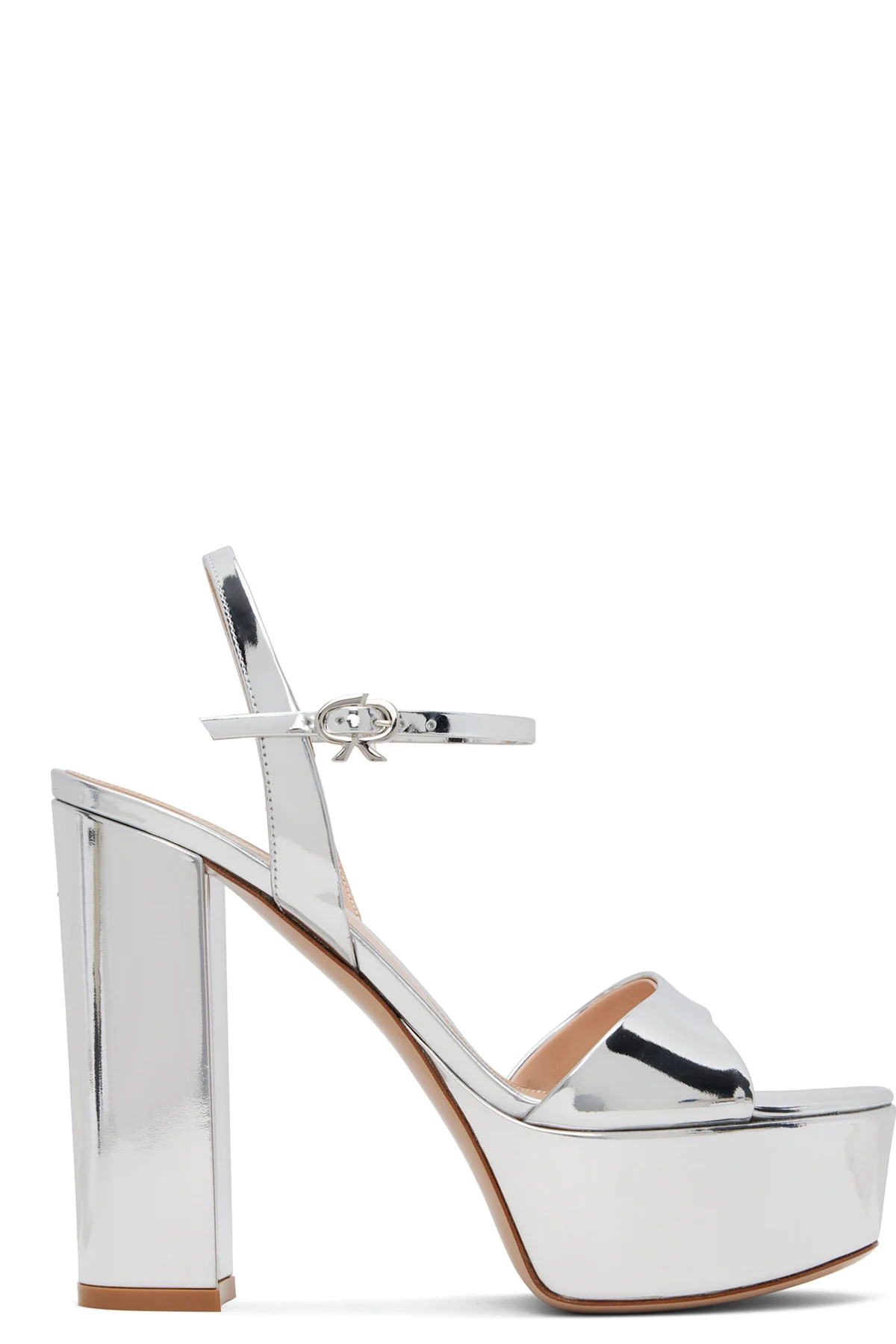 Silver Marlena Heeled Sandals