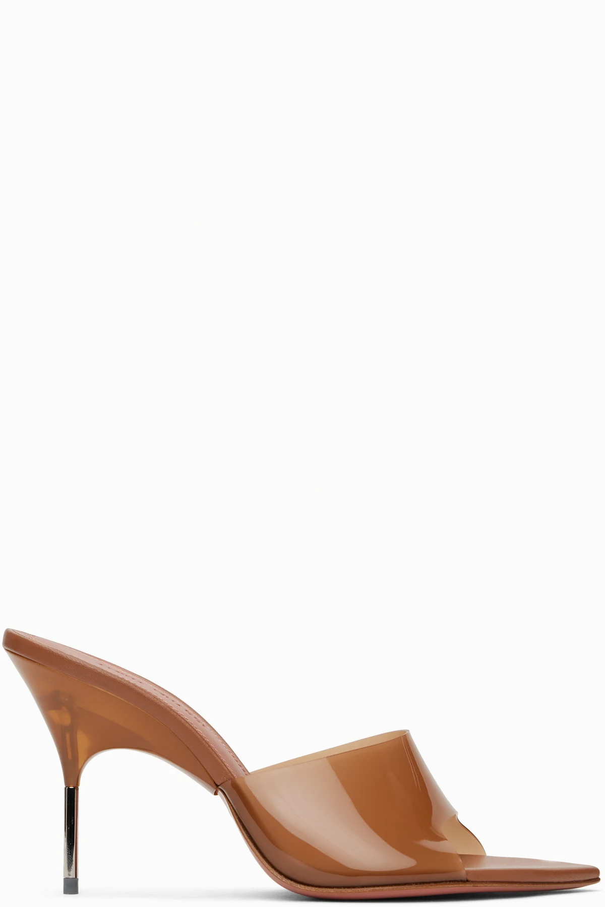 Beige Bianca Glass Slipper 95 Mules