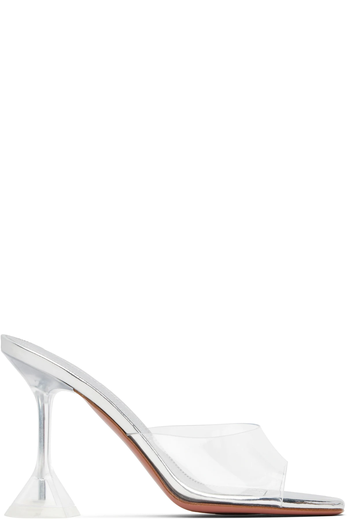 Transparent Lupita Glass Slipper Heeled Sandals