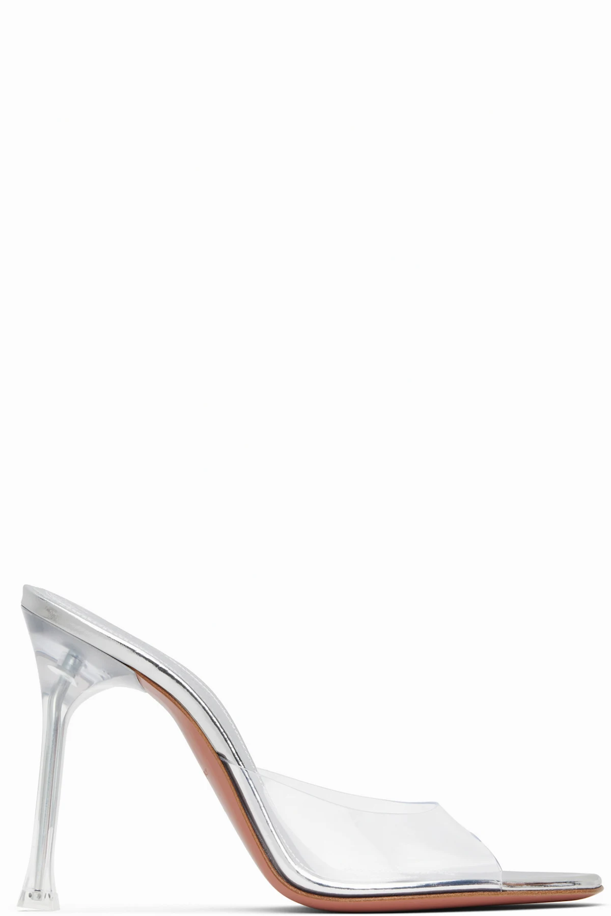 SSENSE Exclusive Transparent Alexa Glass 105 Heeled Sandals