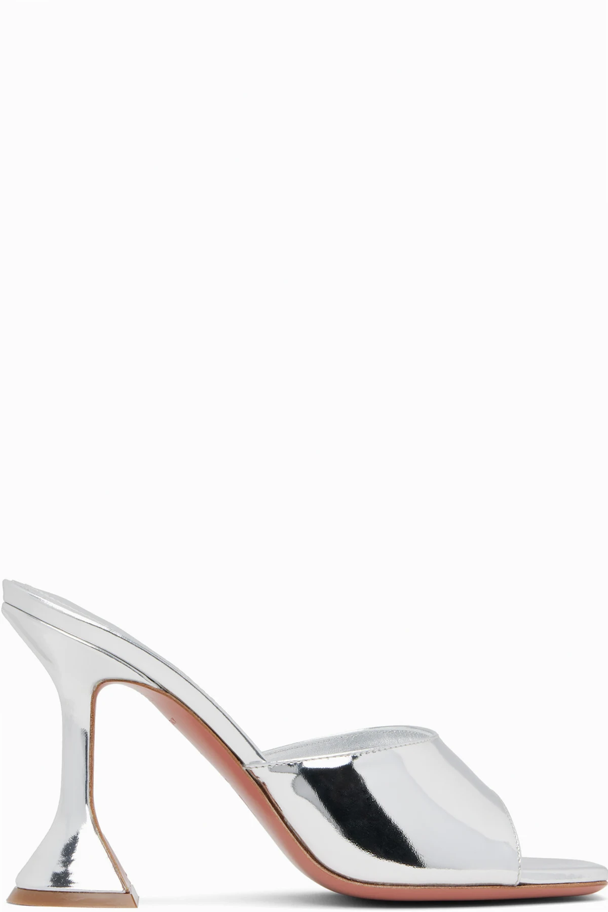SSENSE Exclusive Silver Lupita Slipper 95 Heeled Sandals