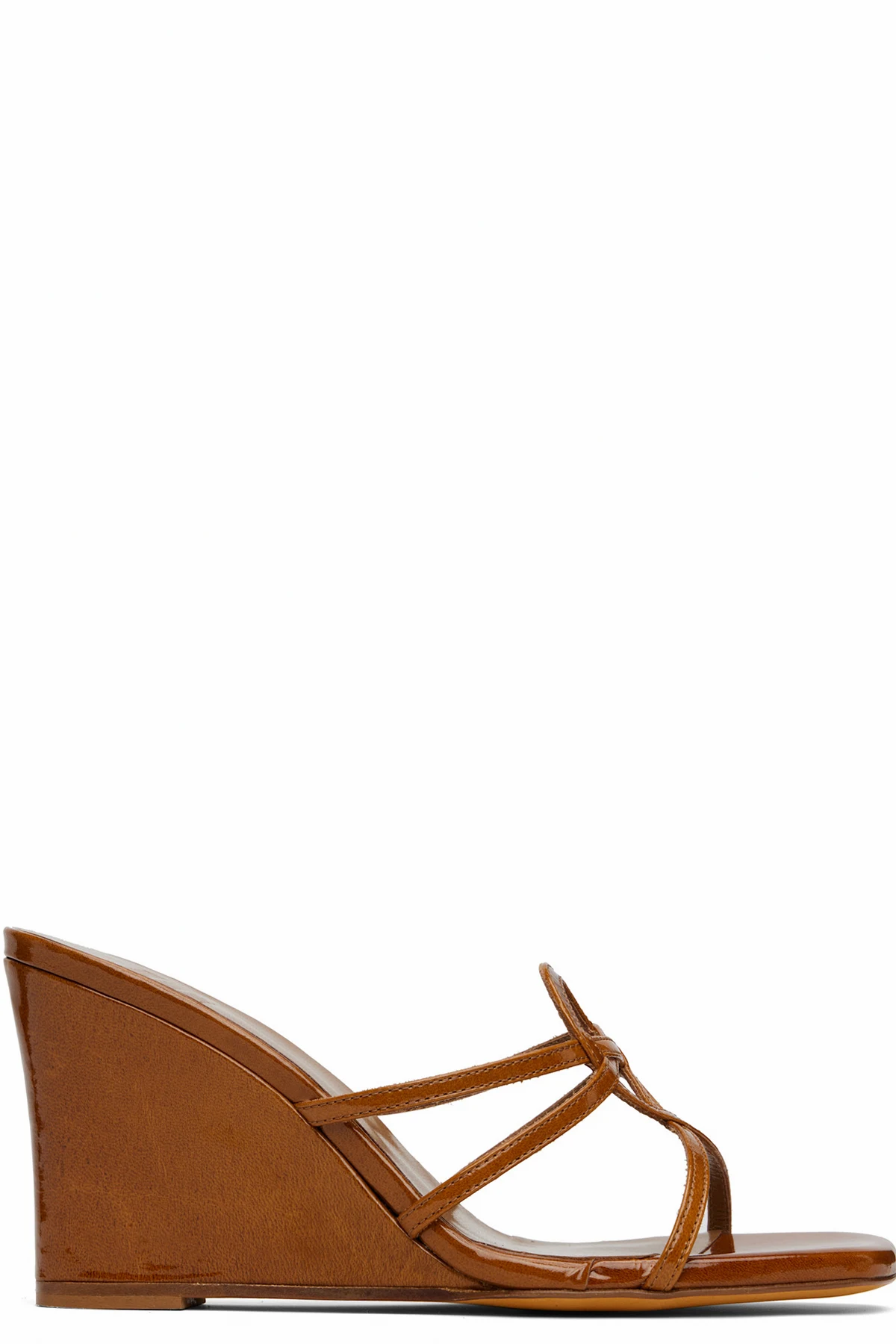 Brown Opera Wedge Heeled Sandals