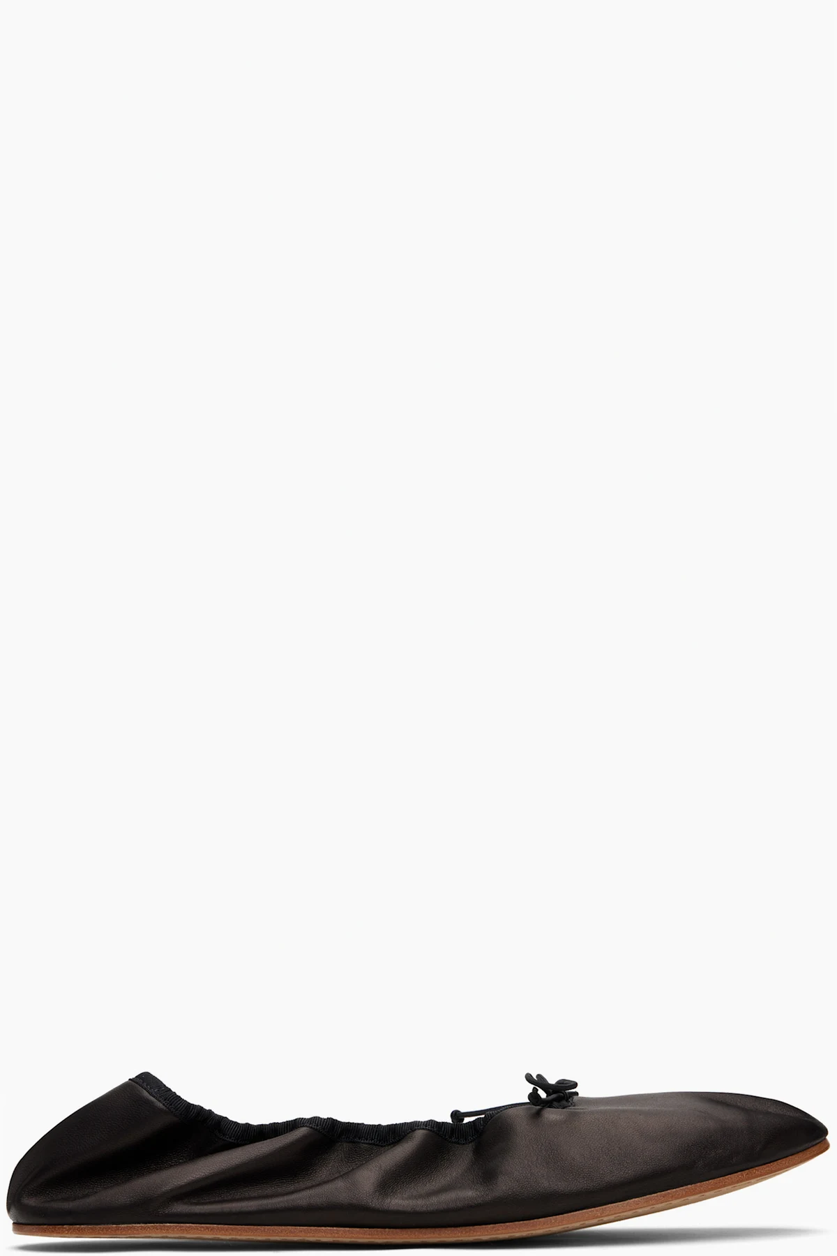 Black Round Ballerina Flats