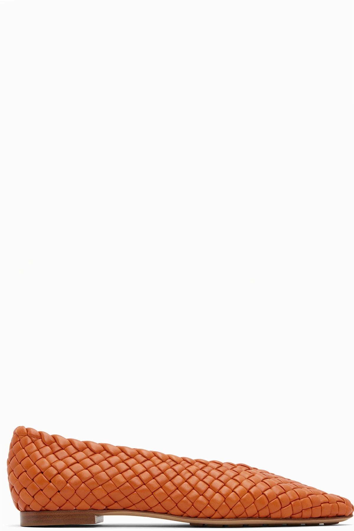 Orange Sofia Ballerina Flats