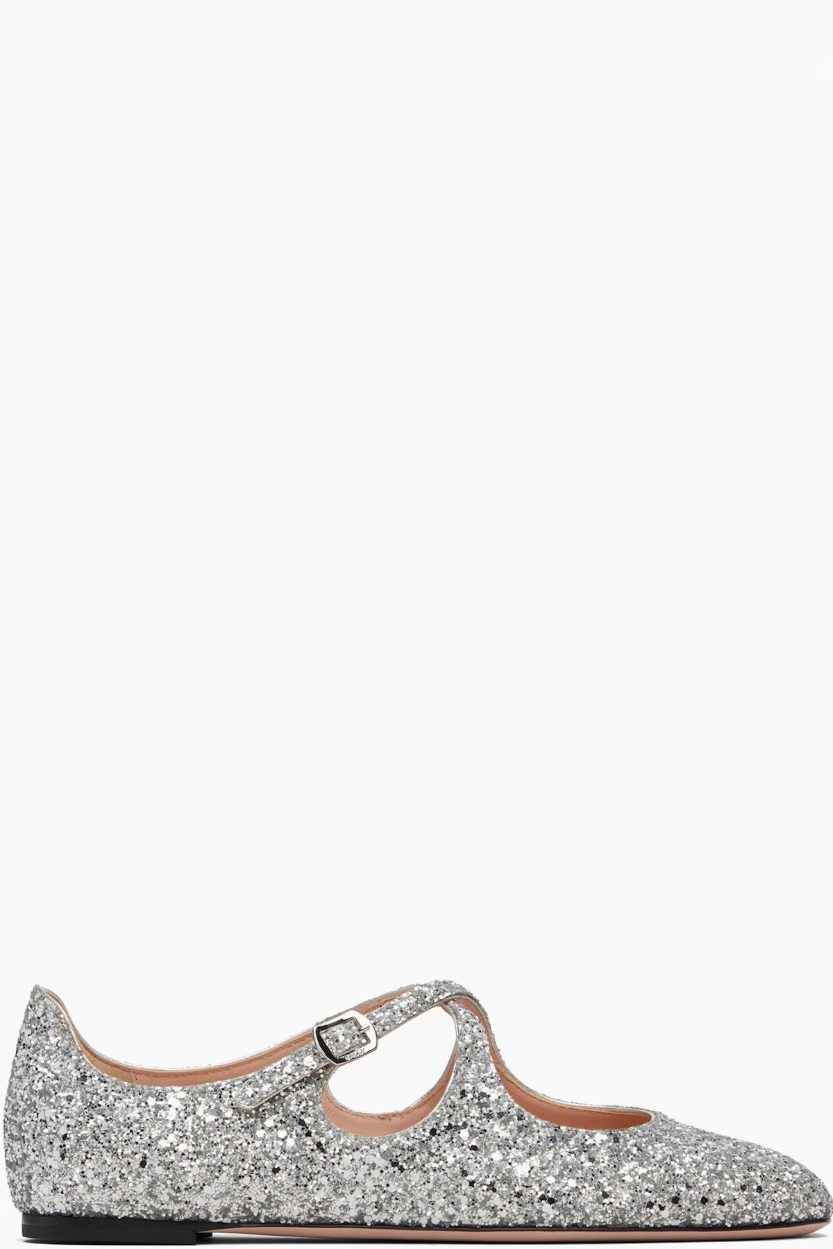 Silver Beliska Ballerina Flats