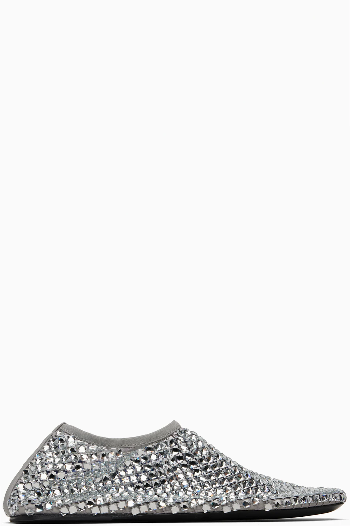 Silver Minette Bezeled Flats