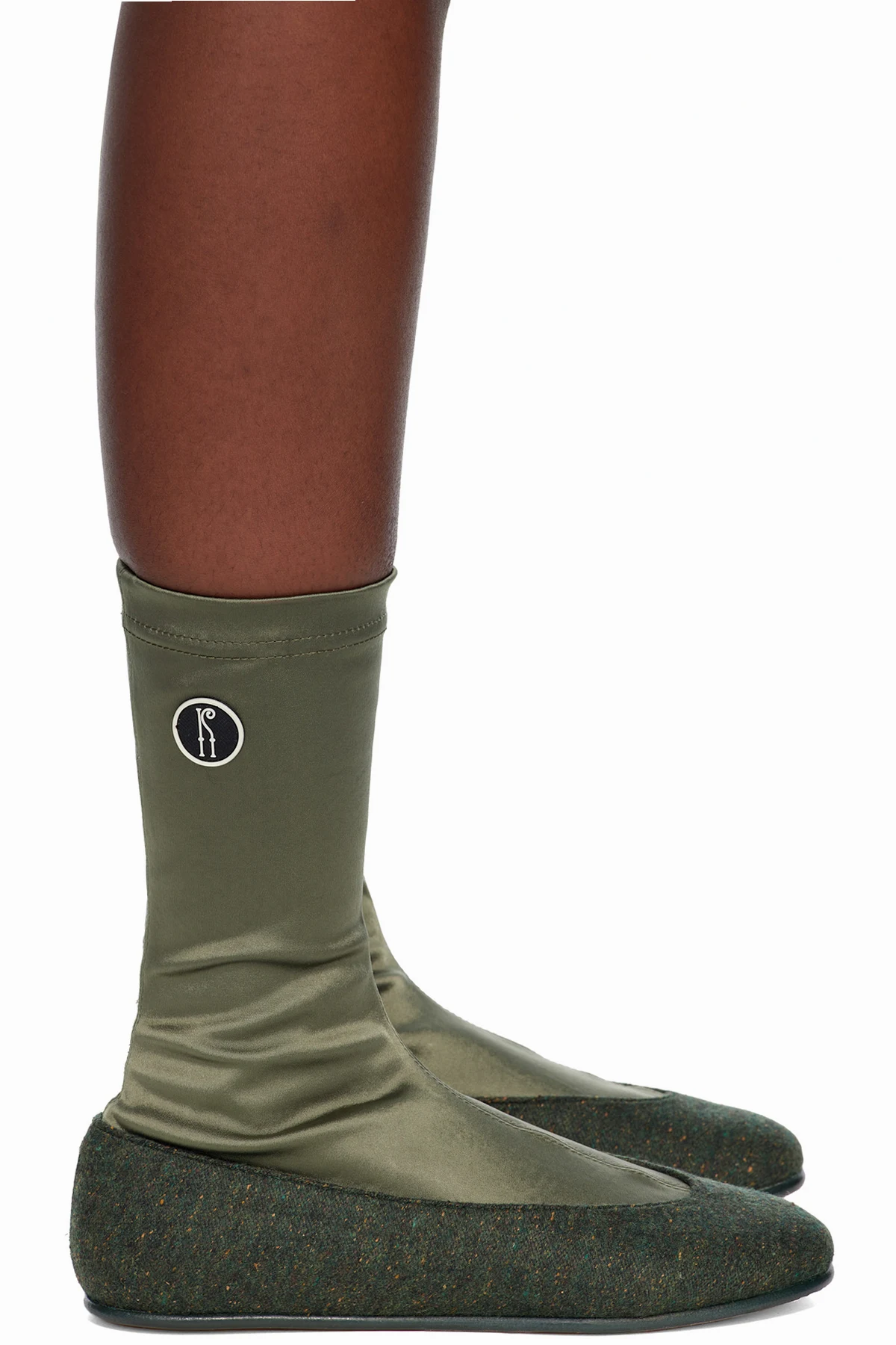 Khaki Proxima Low Ballerina Boots