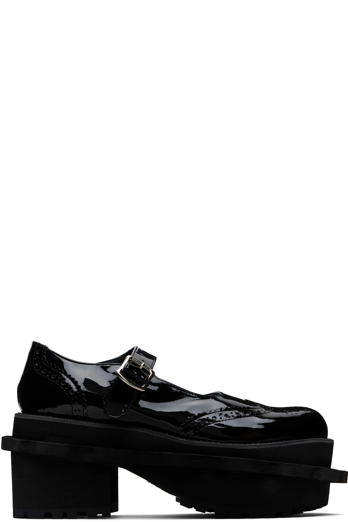 Black Platform Ballerina Flats