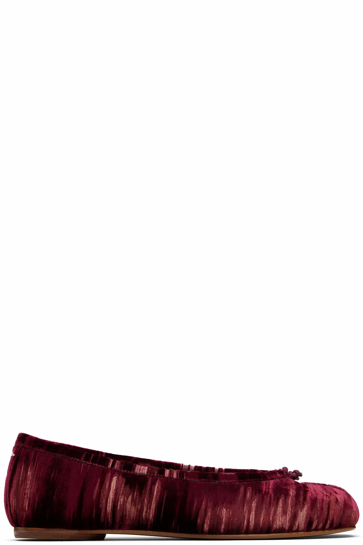 Burgundy Tabi Ballerina Flats