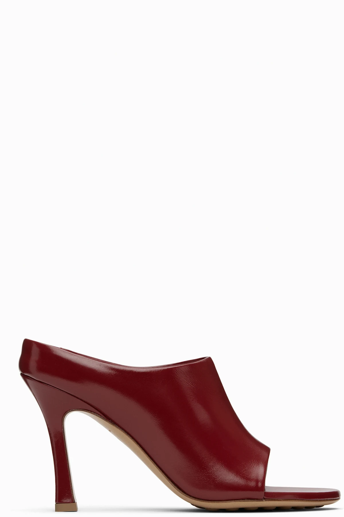 Red Rana Mule Heeled Sandals