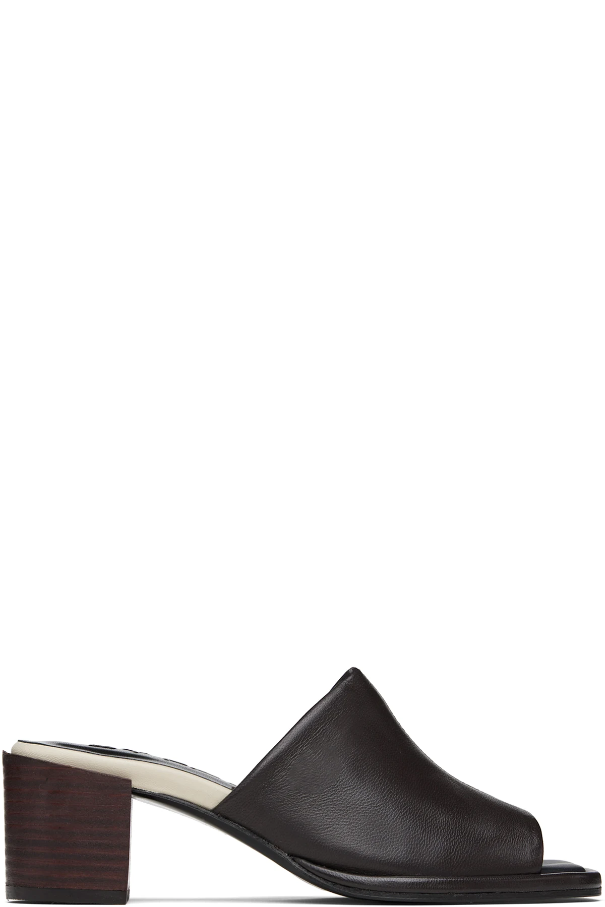 Brown Francisco Lamb Nappa Leather Heeled Sandals