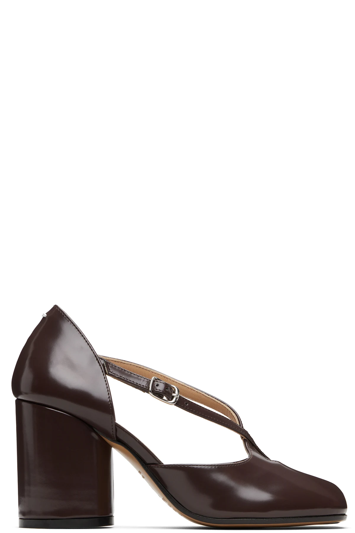 Brown Tabi Décolleté Heeled Sandals