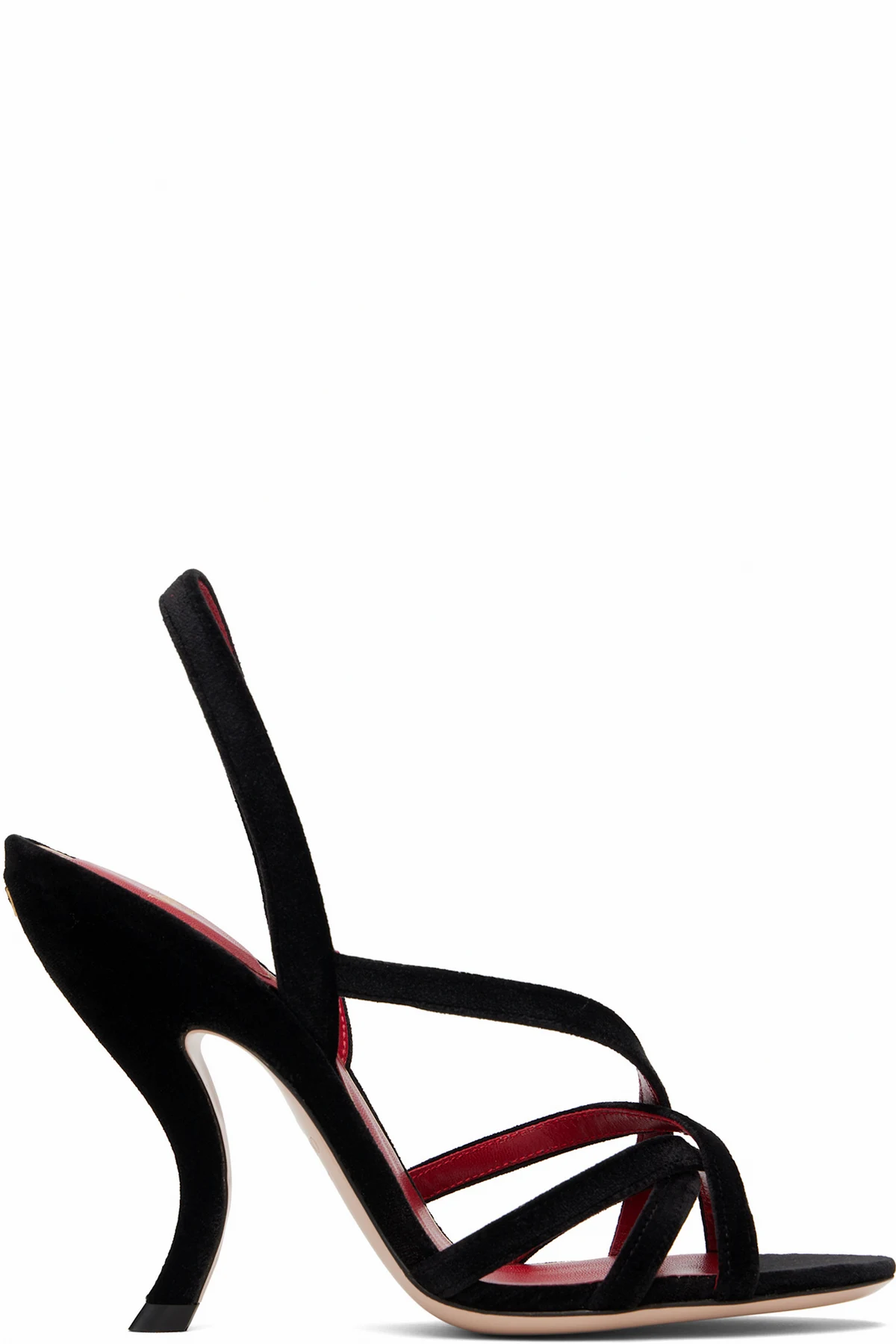 Black Fetishique Heeled Sandals