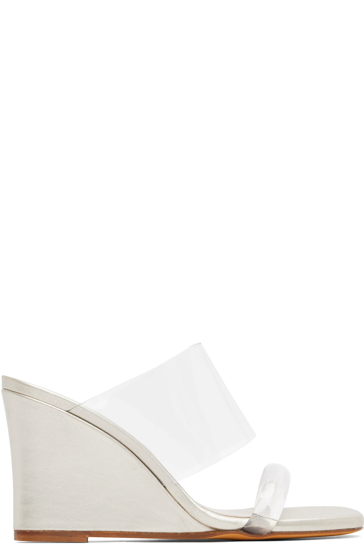 Silver Olympia Wedge Heeled Sandals