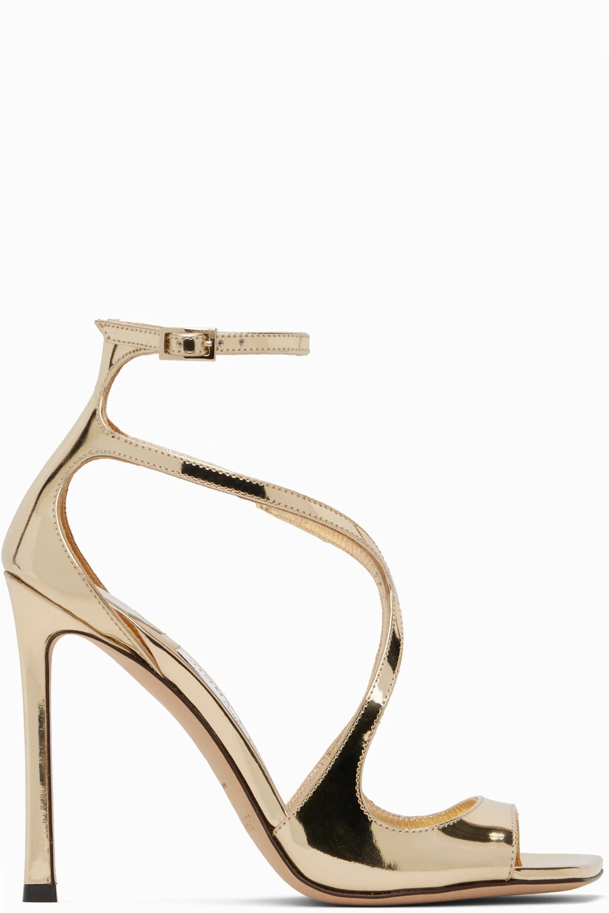 Gold Azia 110 Heeled Sandals