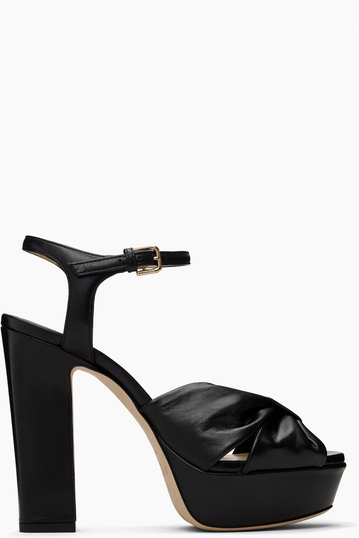 Black Heloise 120 Platform Sandals