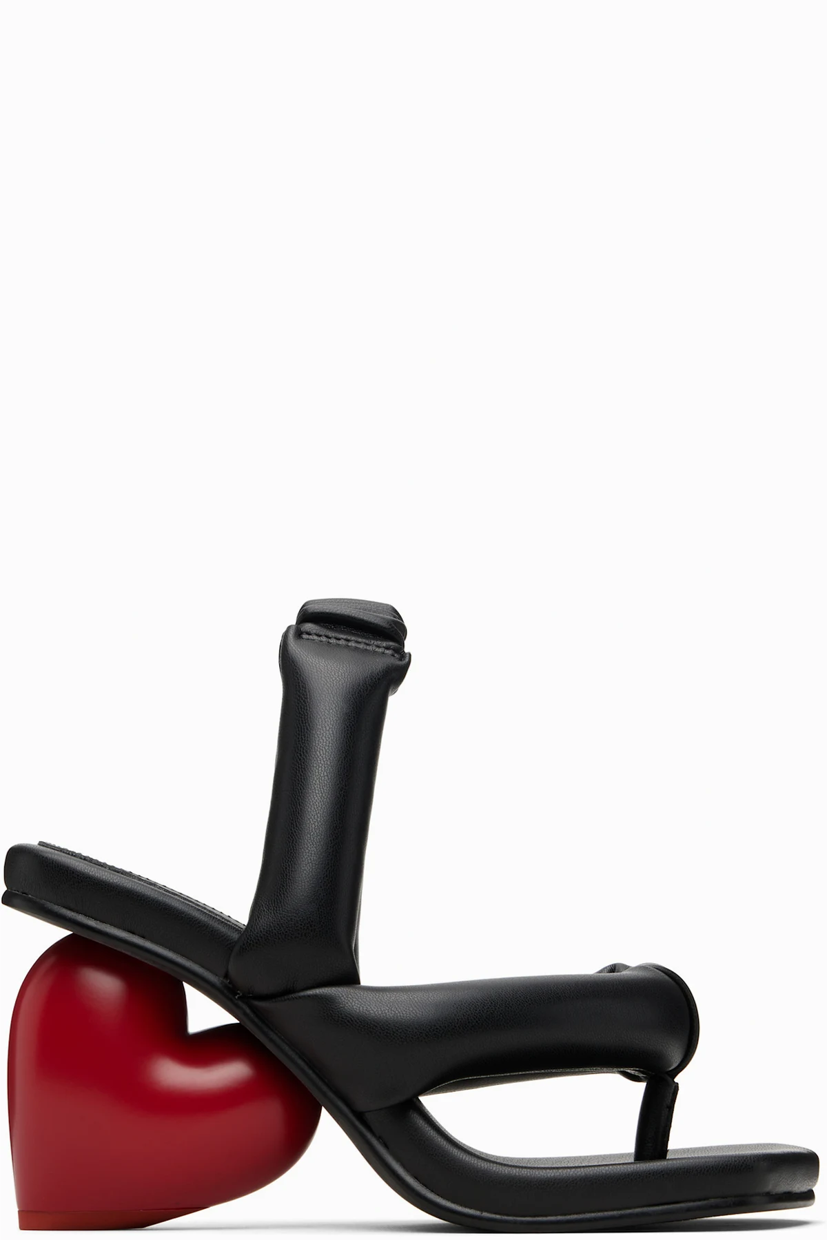 Black Love Heeled Sandals