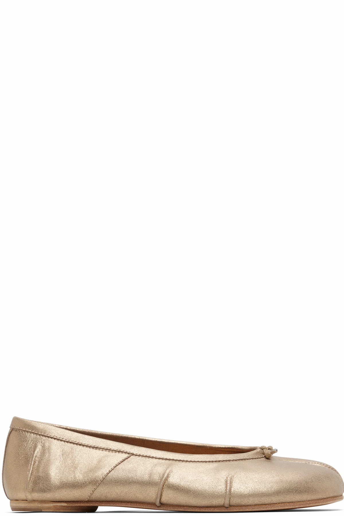 Gold Tabi New Ballerina Flats