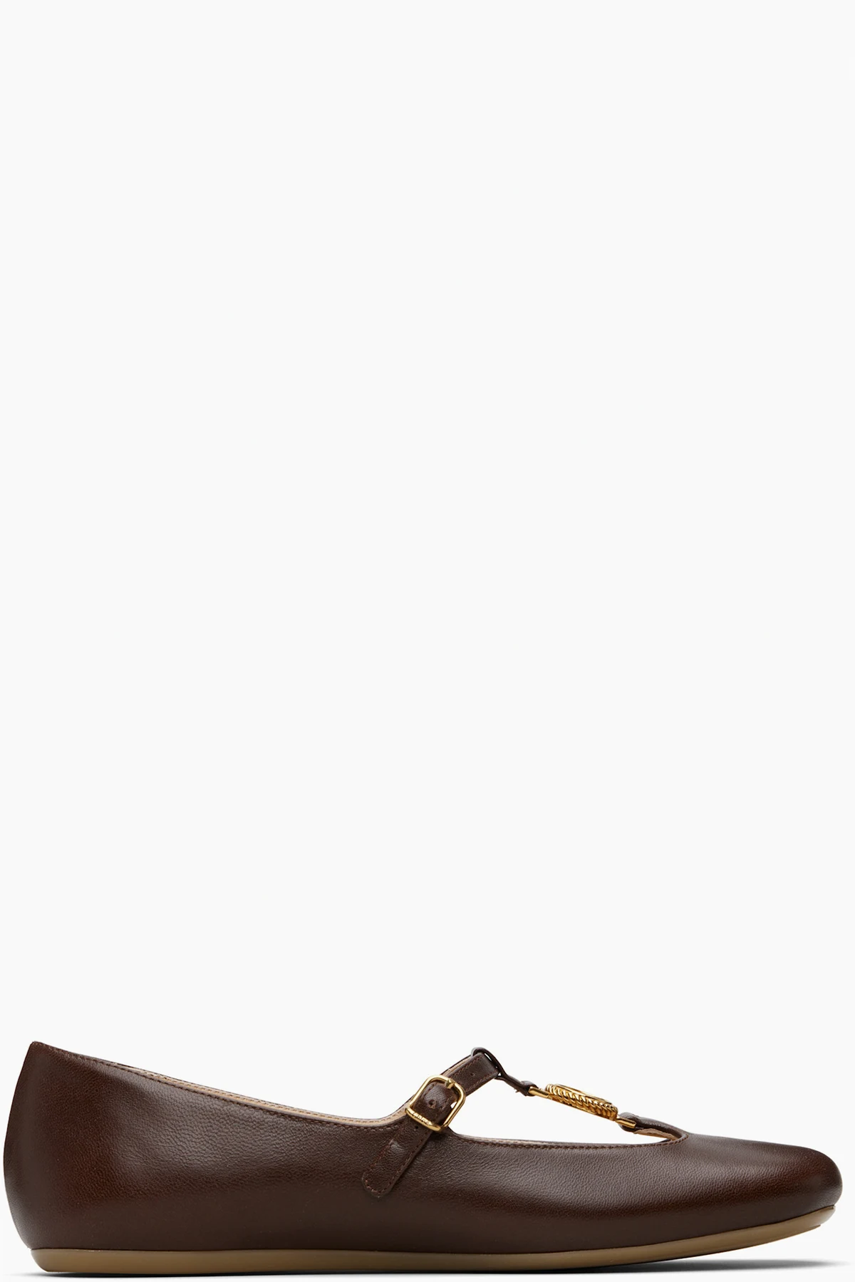 Brown Leonore Ballerina Flats
