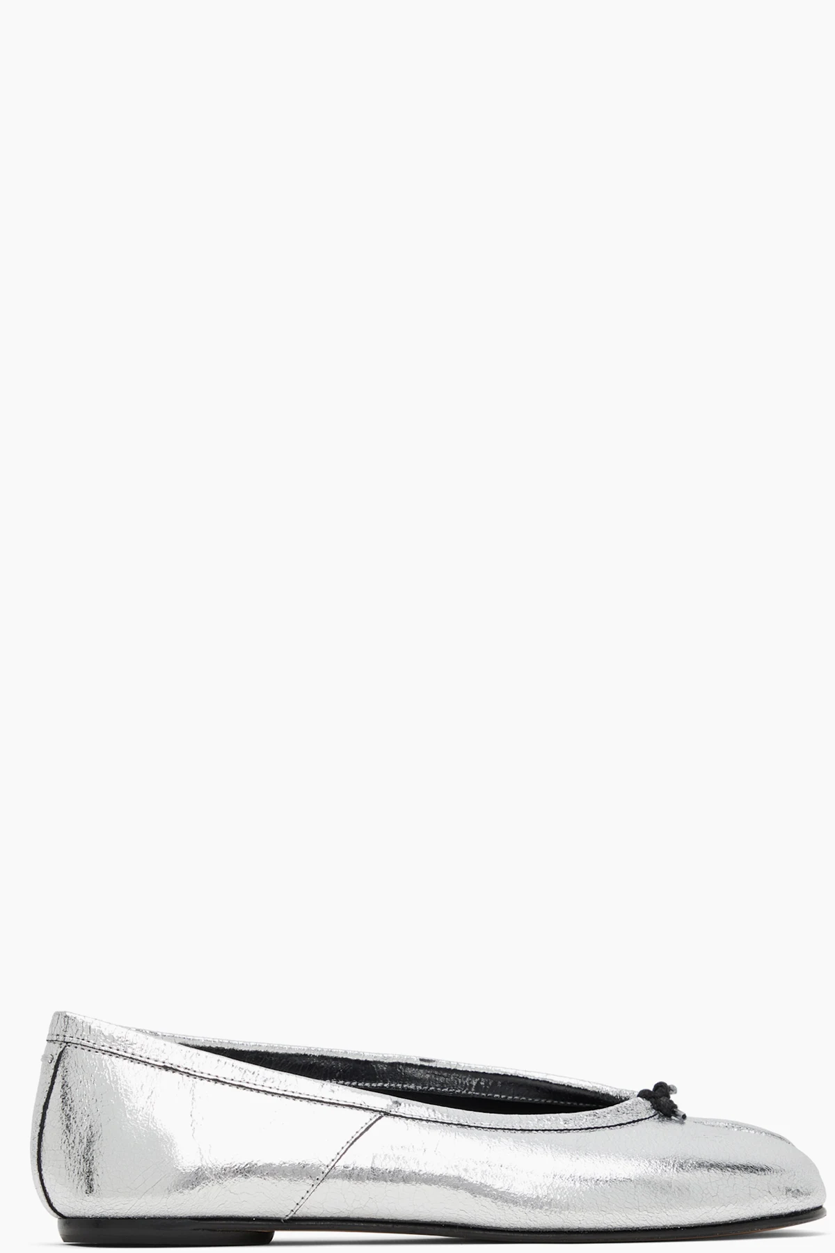 Silver Tabi Broken Mirror New Ballerina Flats
