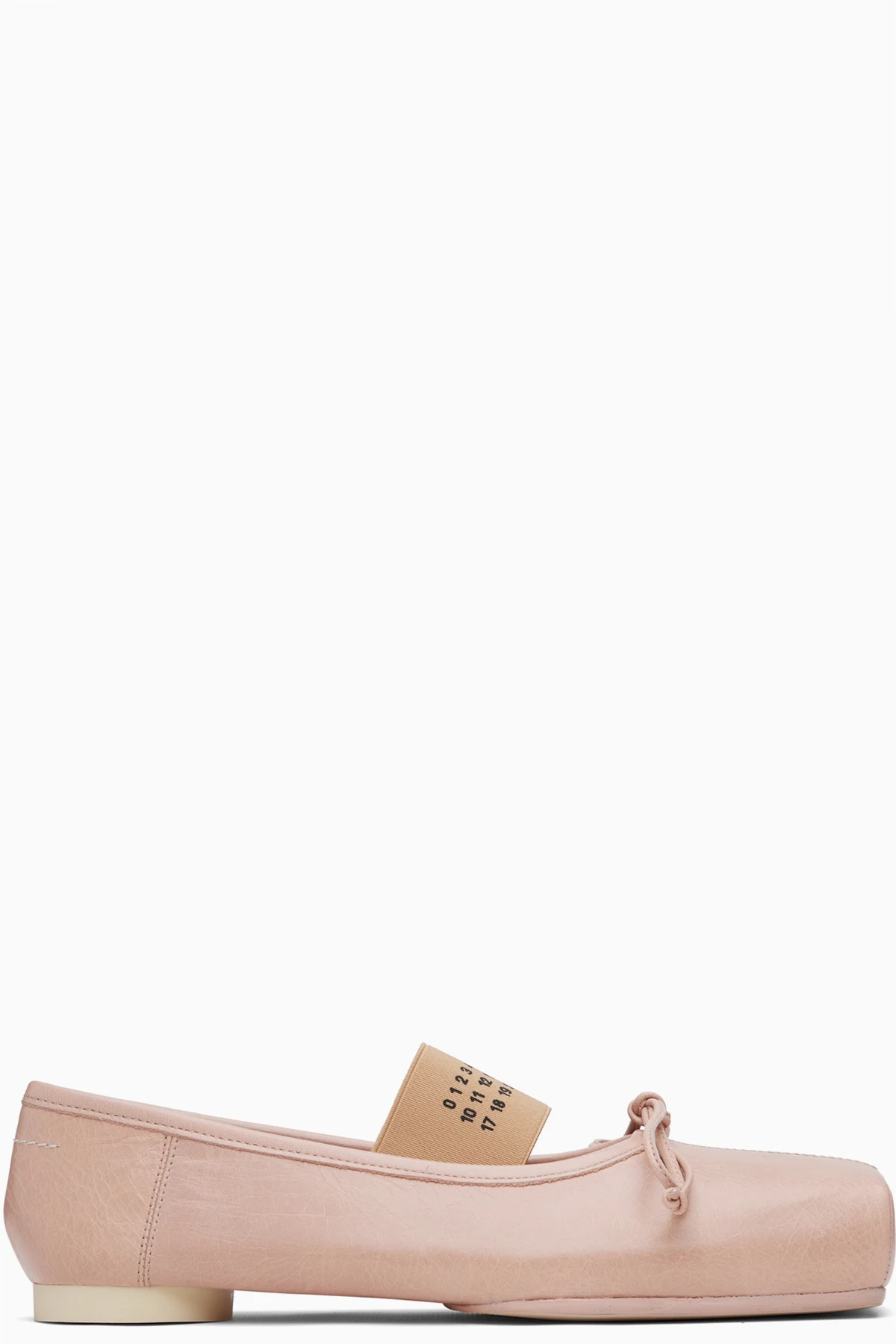 Pink Square Toe Ballerina Flats
