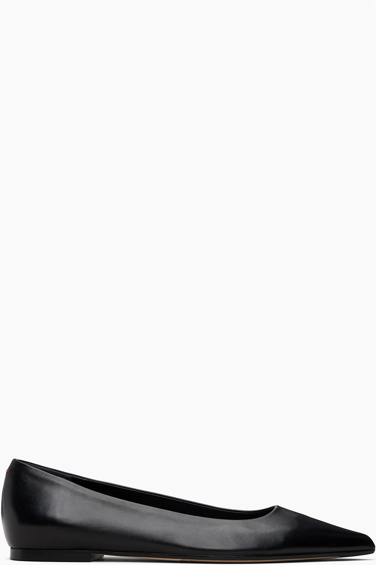 Black Cassy Pointed-Toe Flats