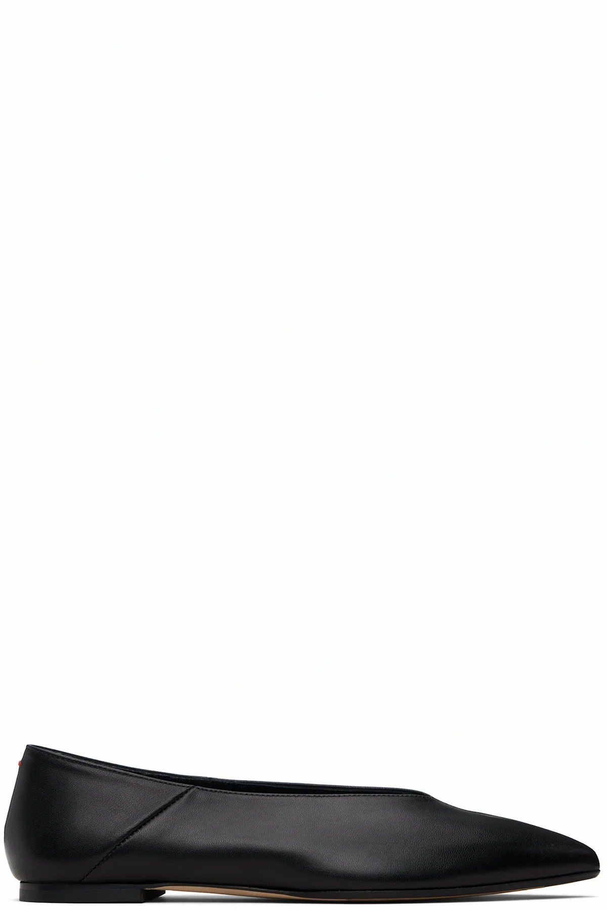 Black Moa Pointed-Toe Flats