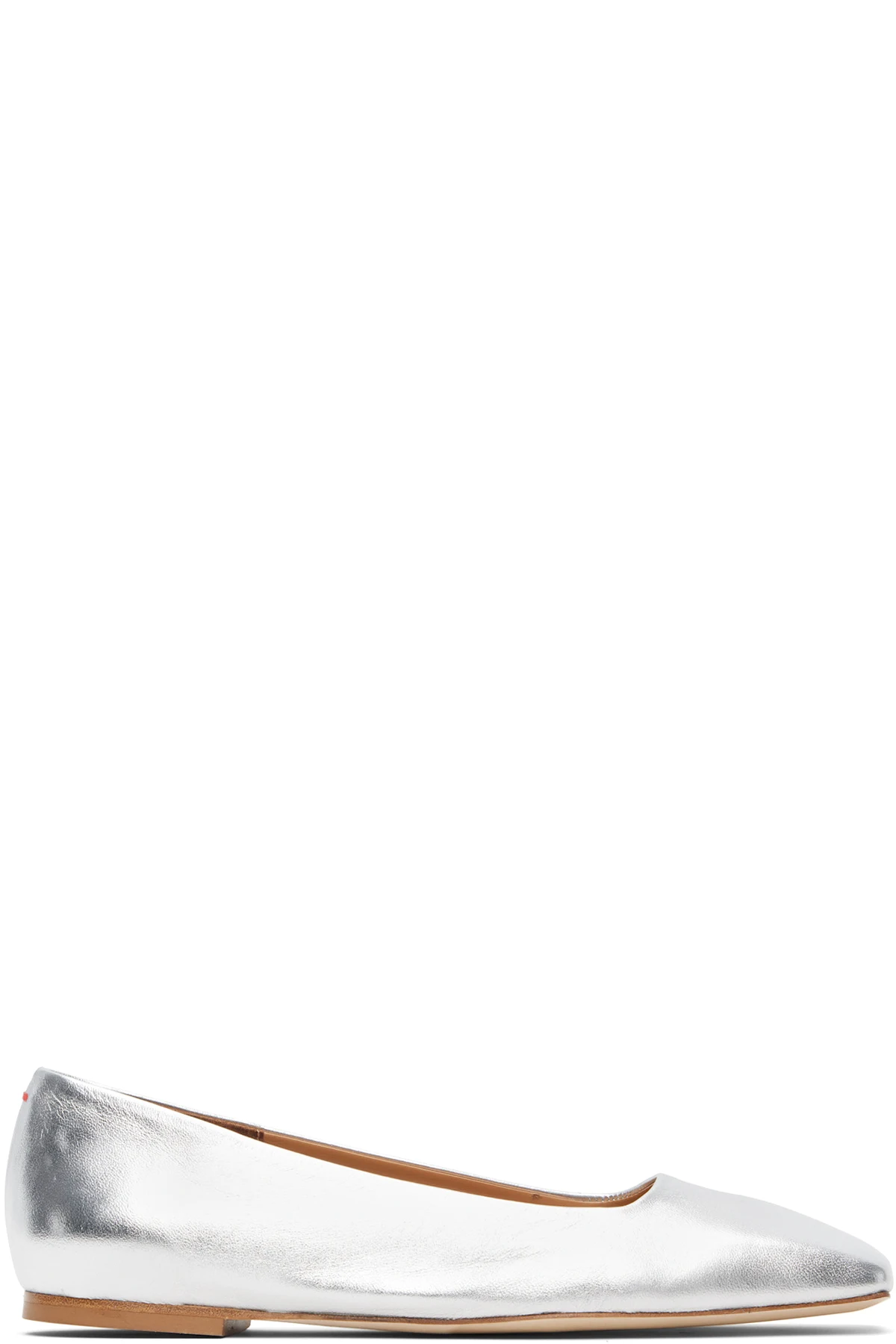 Silver Matti Ballerina Flats