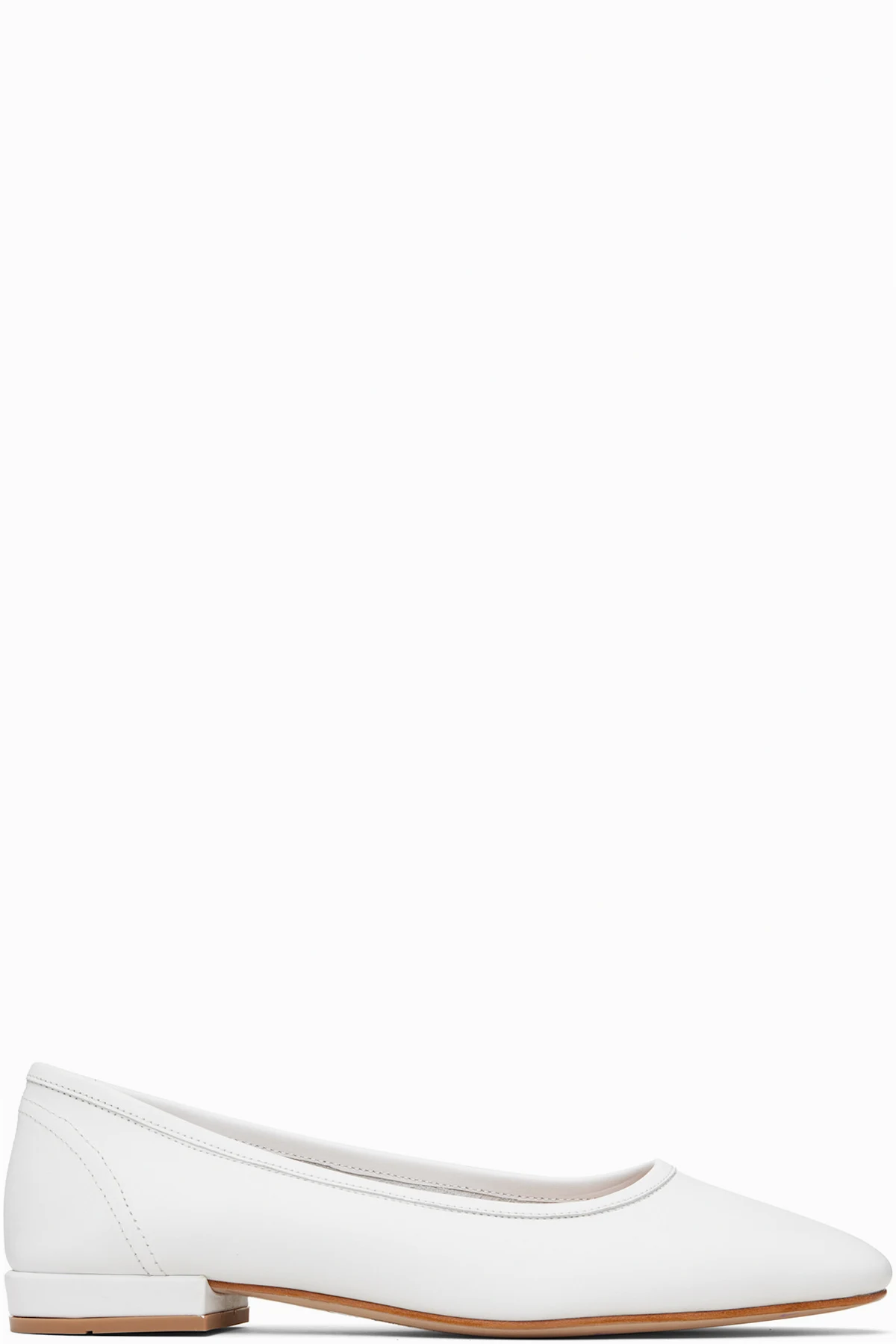 White Serafina Ballerina Flats