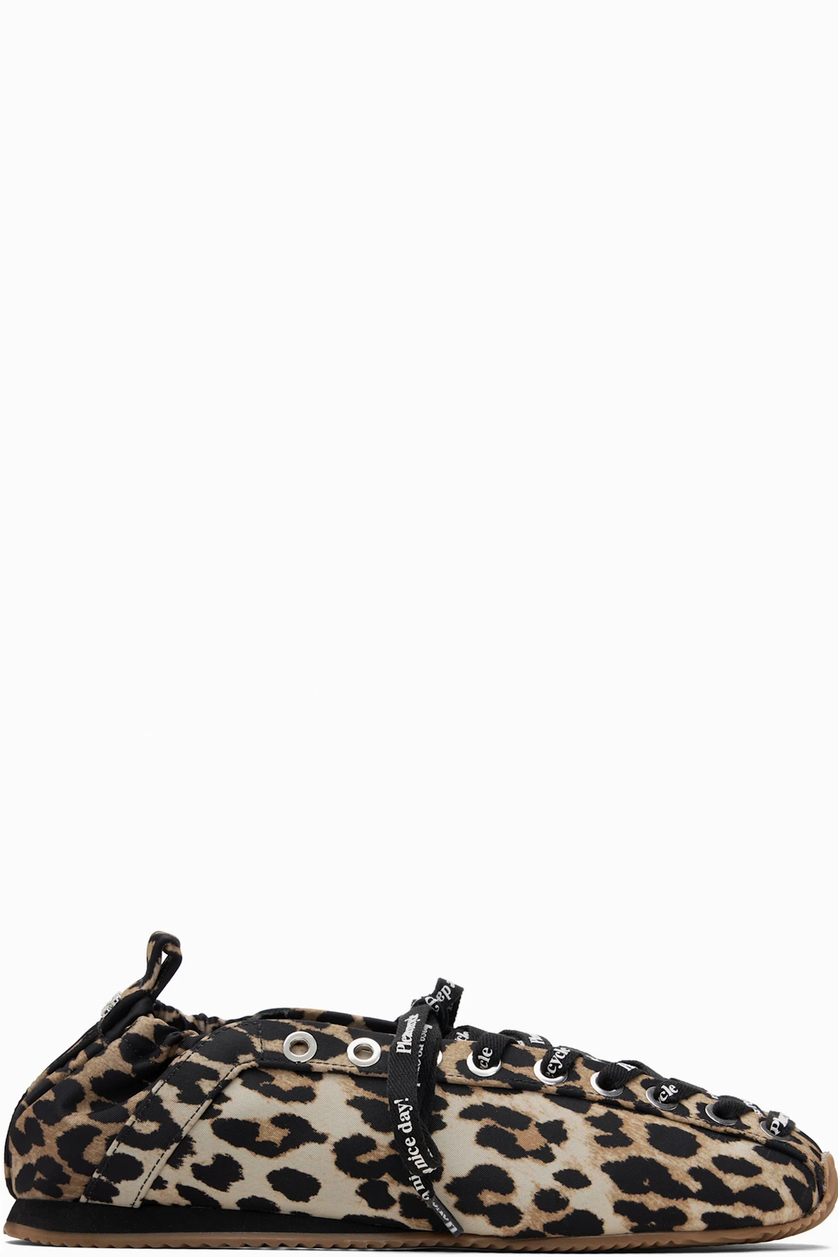 Brown & Black Sporty Ballerina Flats