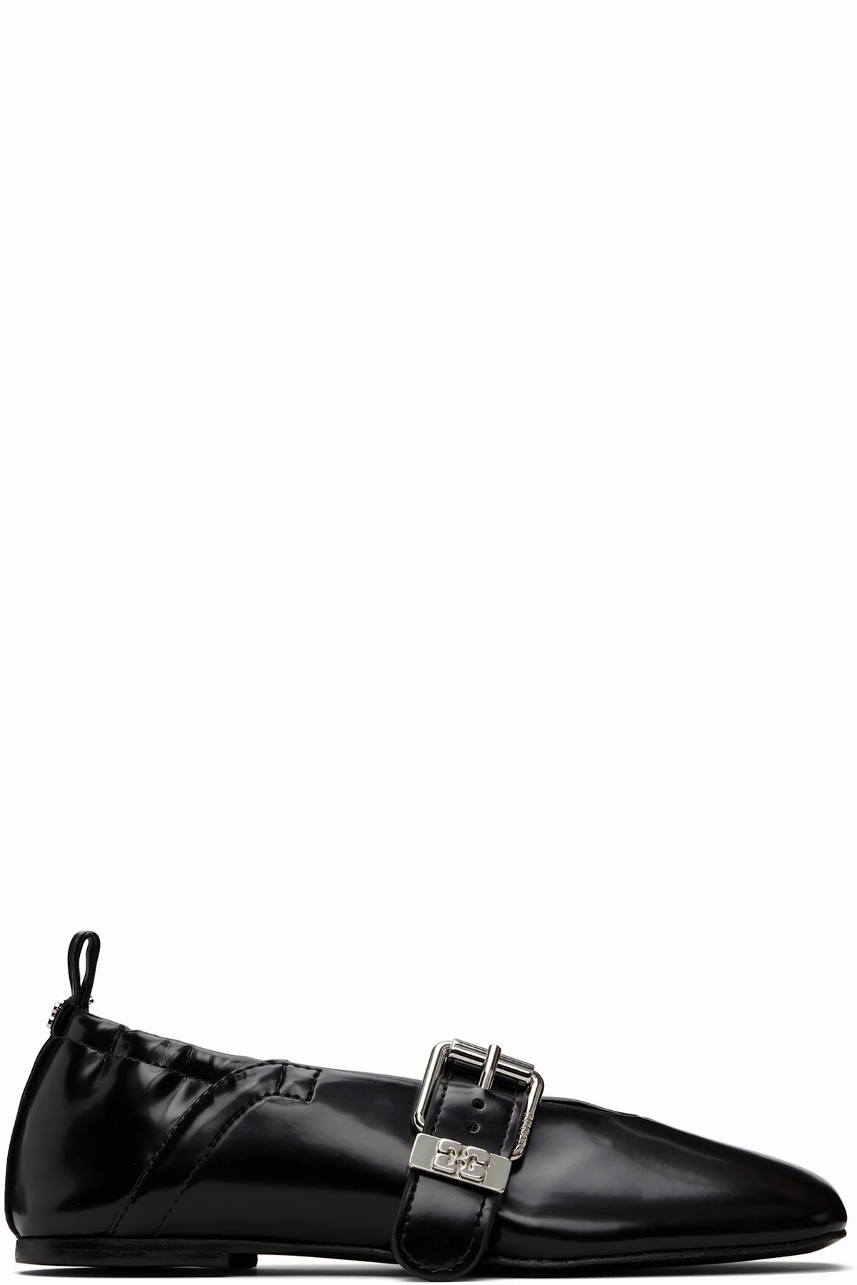 Black Sue Ballerina Flats