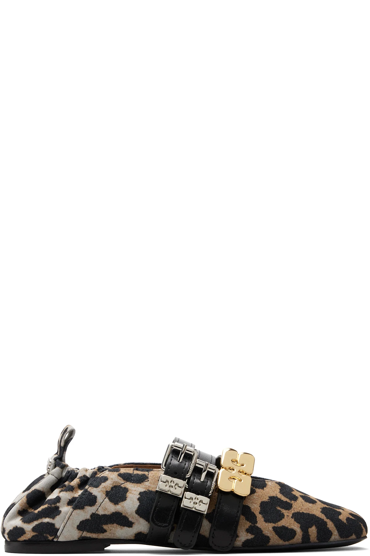 Brown & Black Sue Triple Ballerina Flats