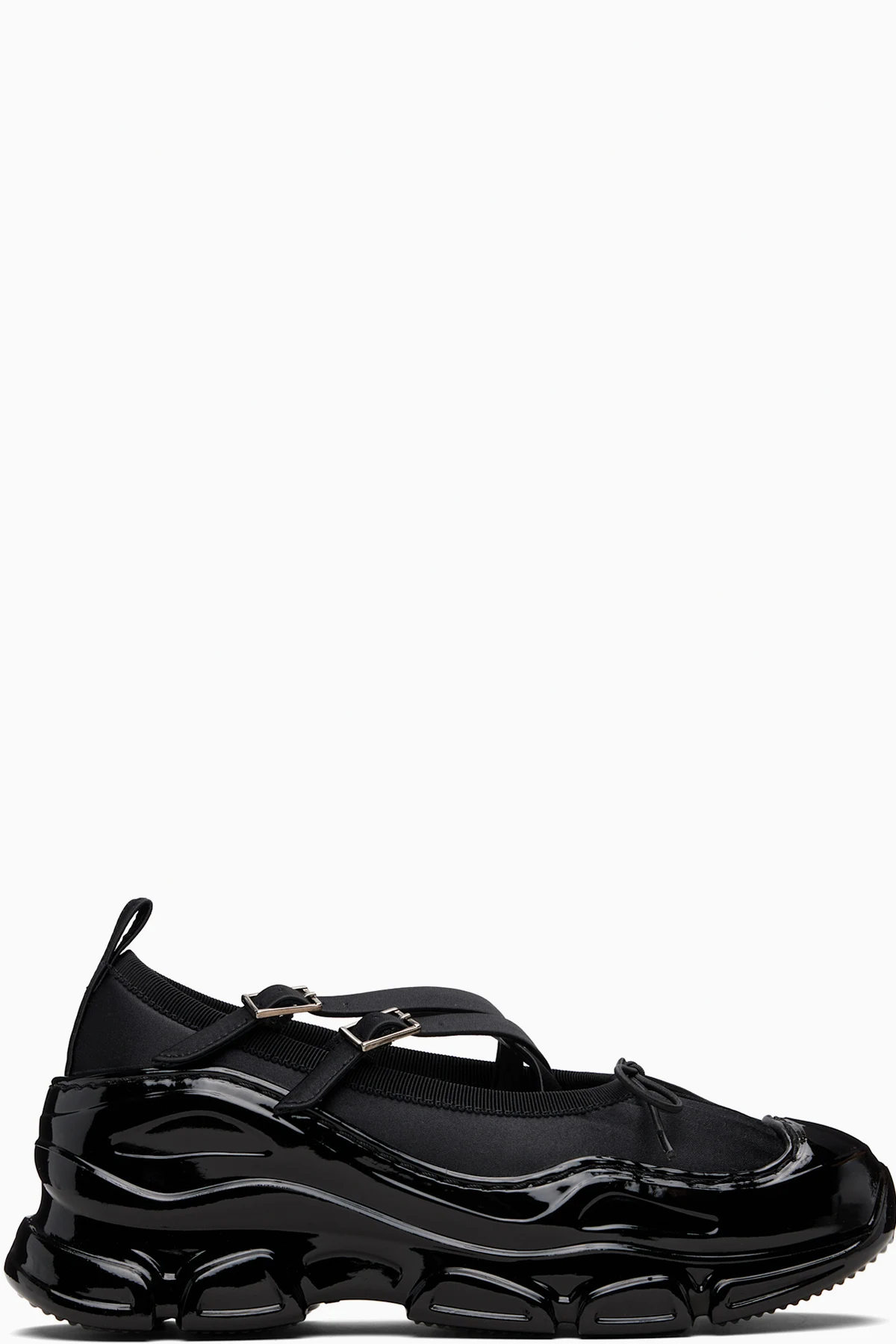 Black Tracker Ballerina Sneakers