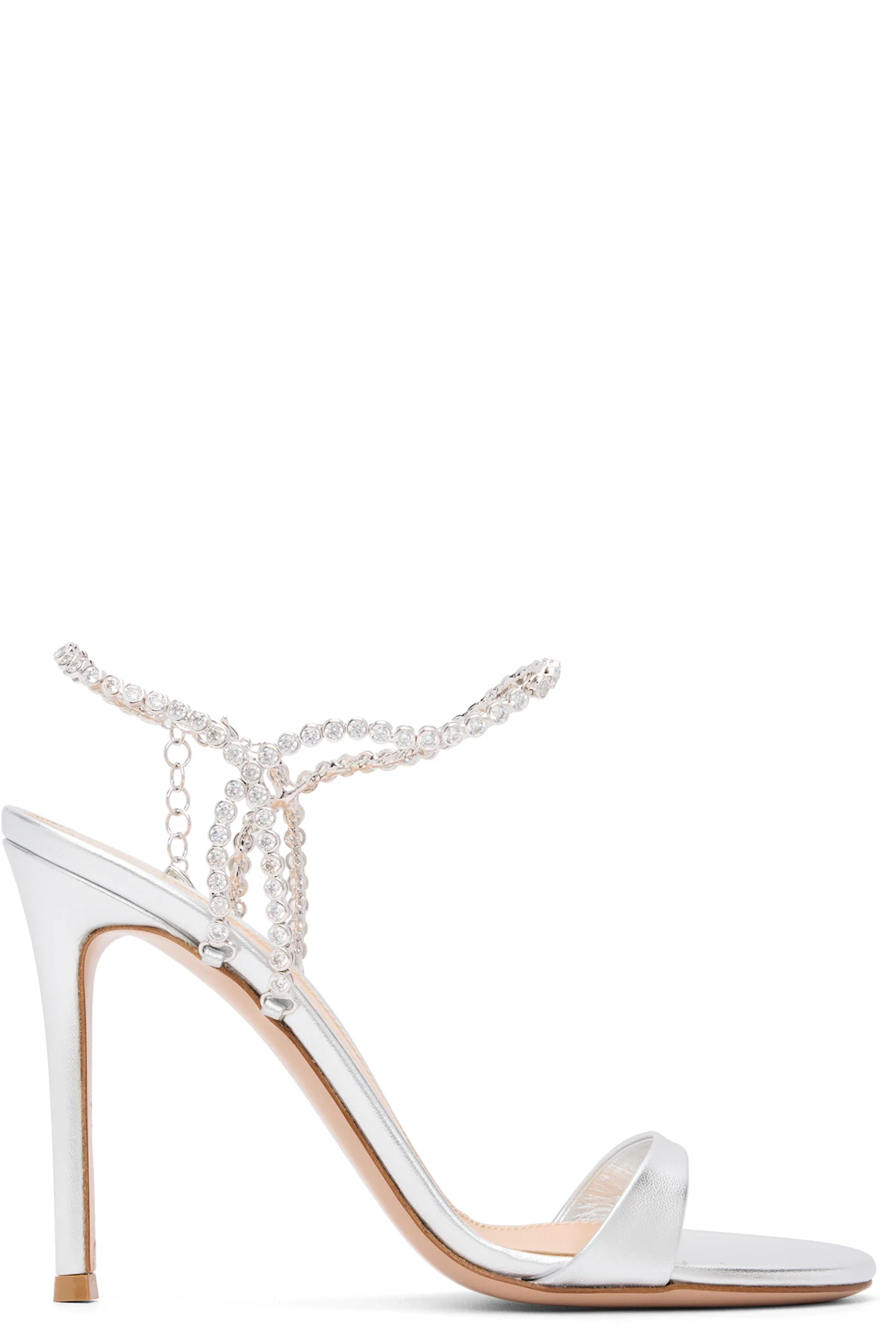 Silver Eternity Heeled Sandals