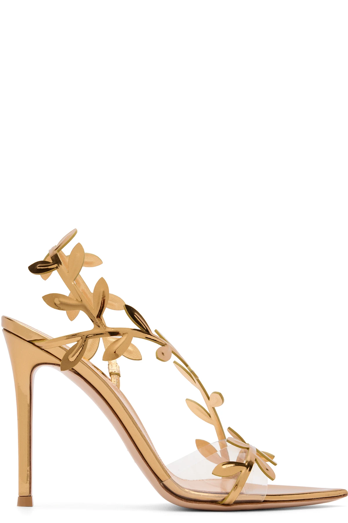 Gold Flavia Heeled Sandals