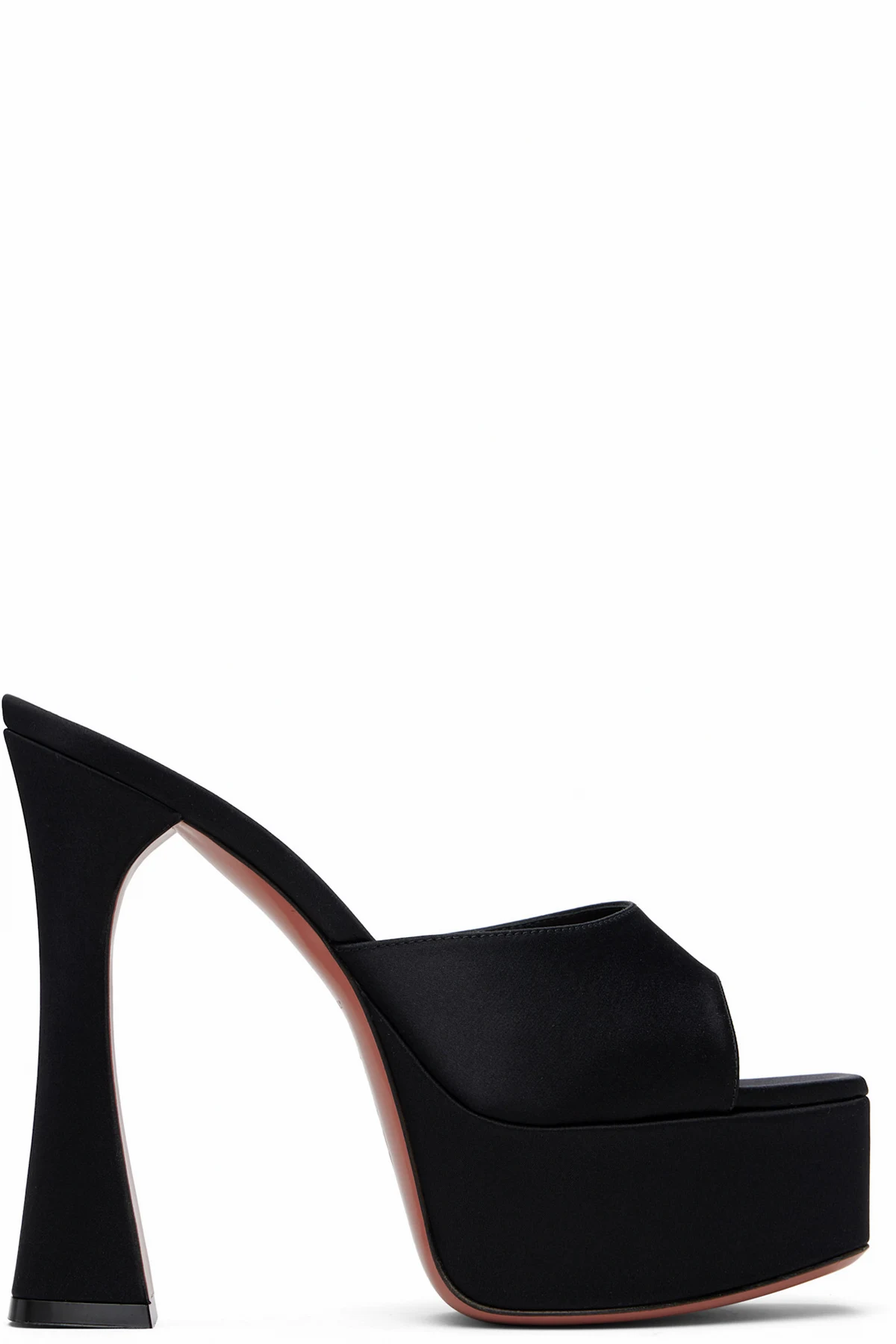 Black Dalida Plateau Slipper 140 Heeled Sandals