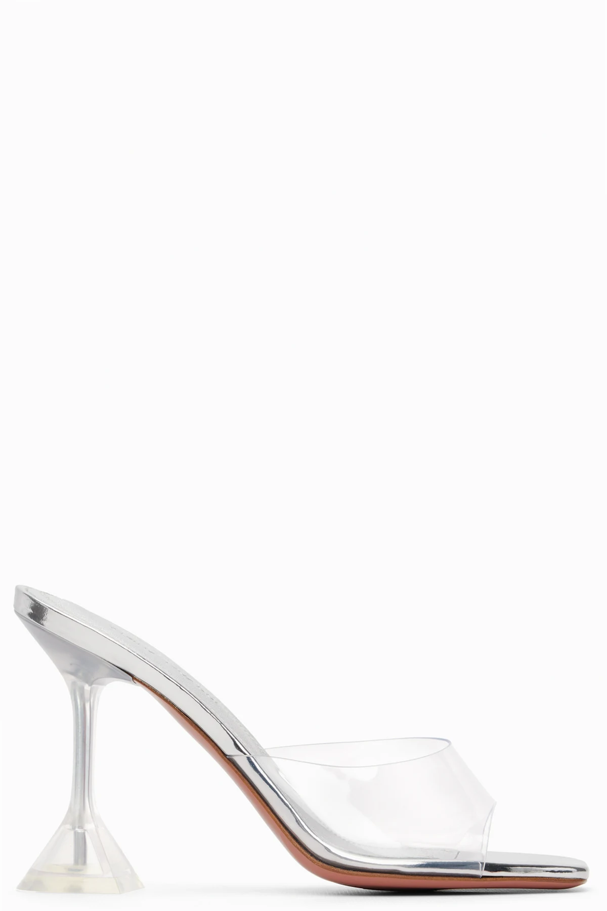 Silver Lupita Glass Slipper 95 Heeled Sandals