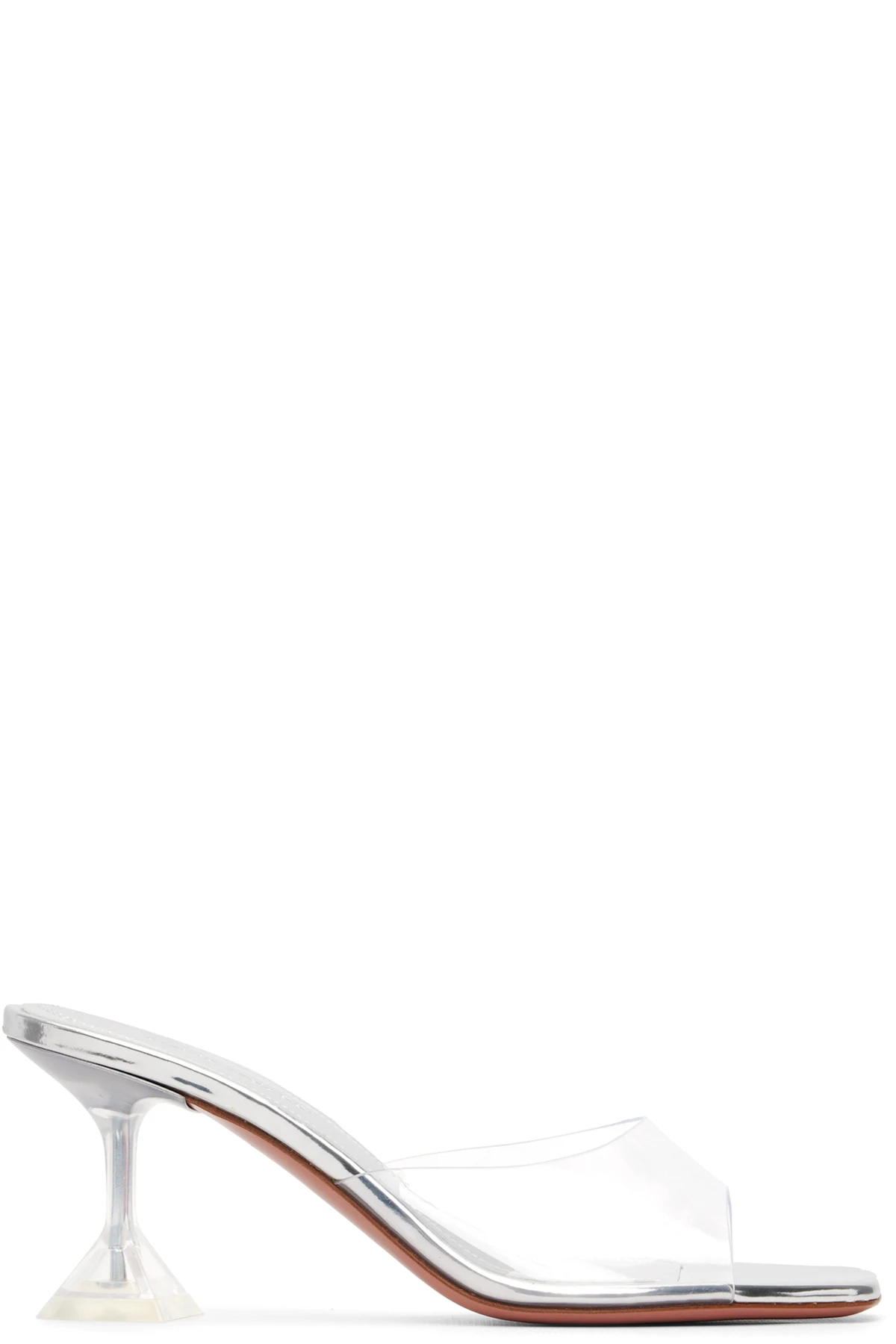 Silver Lupita Glass Slipper 70 Heeled Sandals